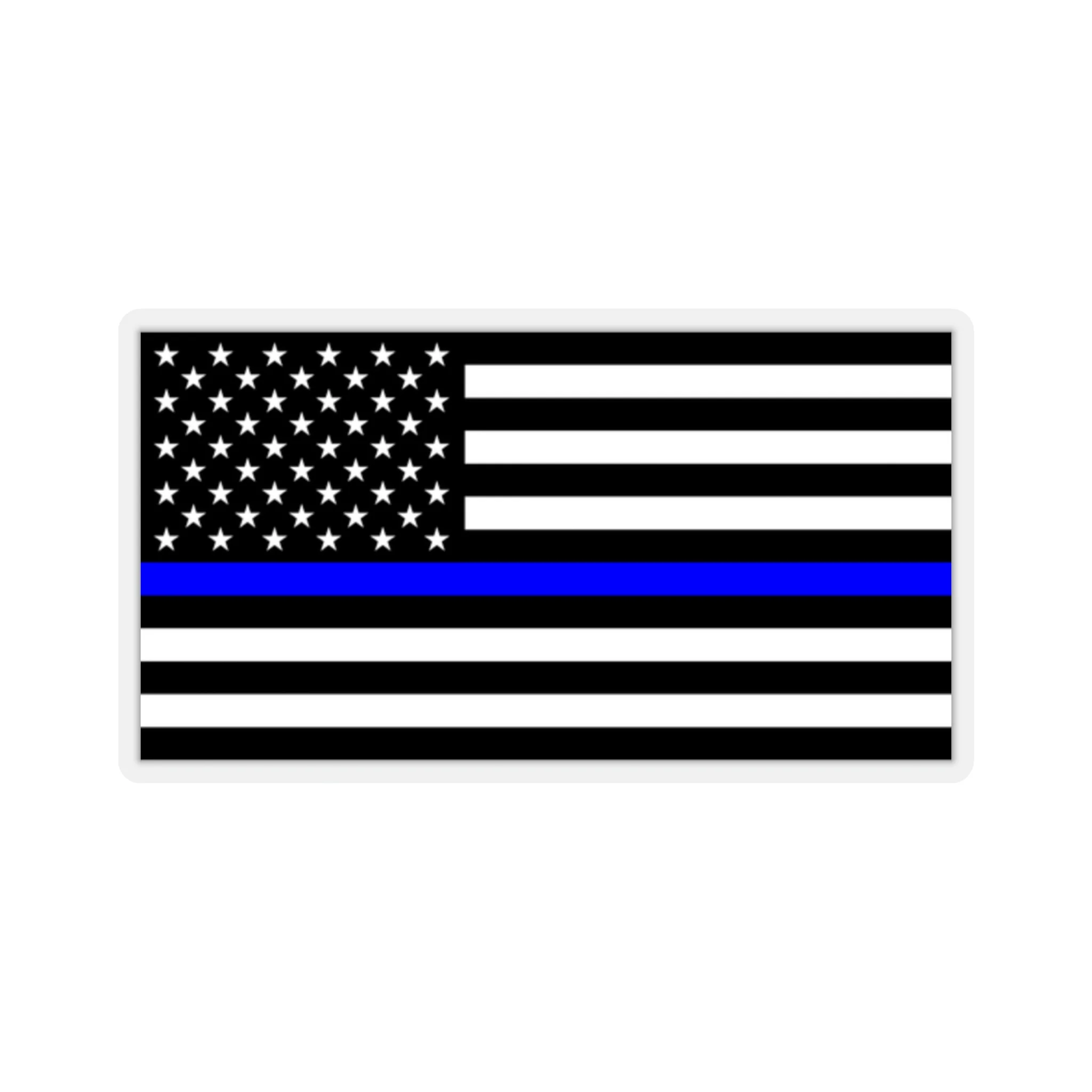 Thin Blue Line Flag Sticker - Image 2