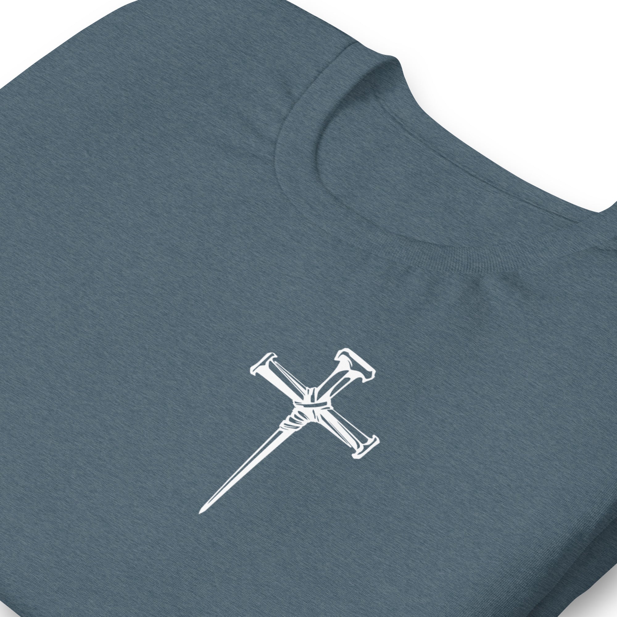 Three Crucifixion Nails Cross T-Shirt | Unisex Tee | DTF Printing - Image 103