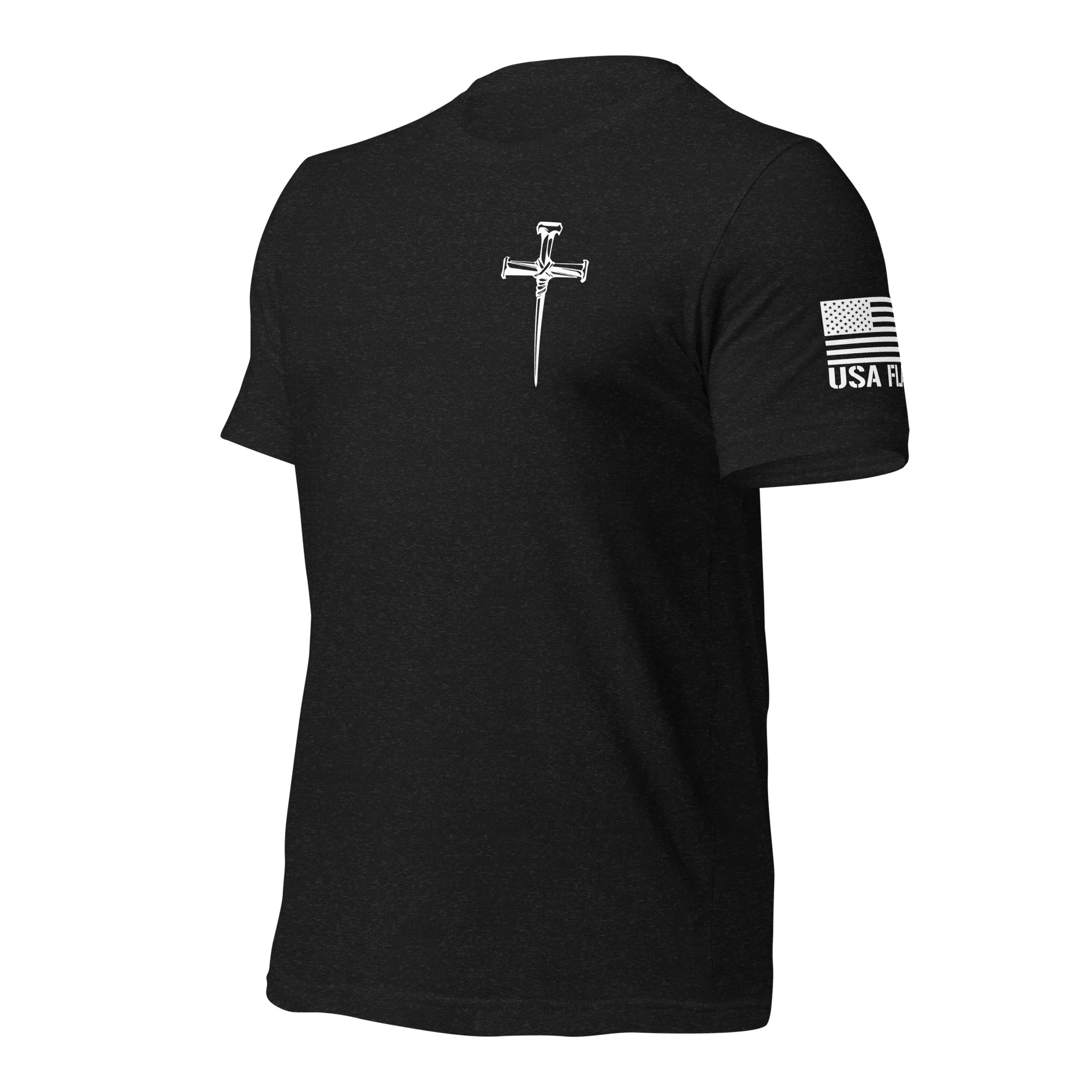 Three Crucifixion Nails Cross T-Shirt | Unisex Tee | DTF Printing - Image 23