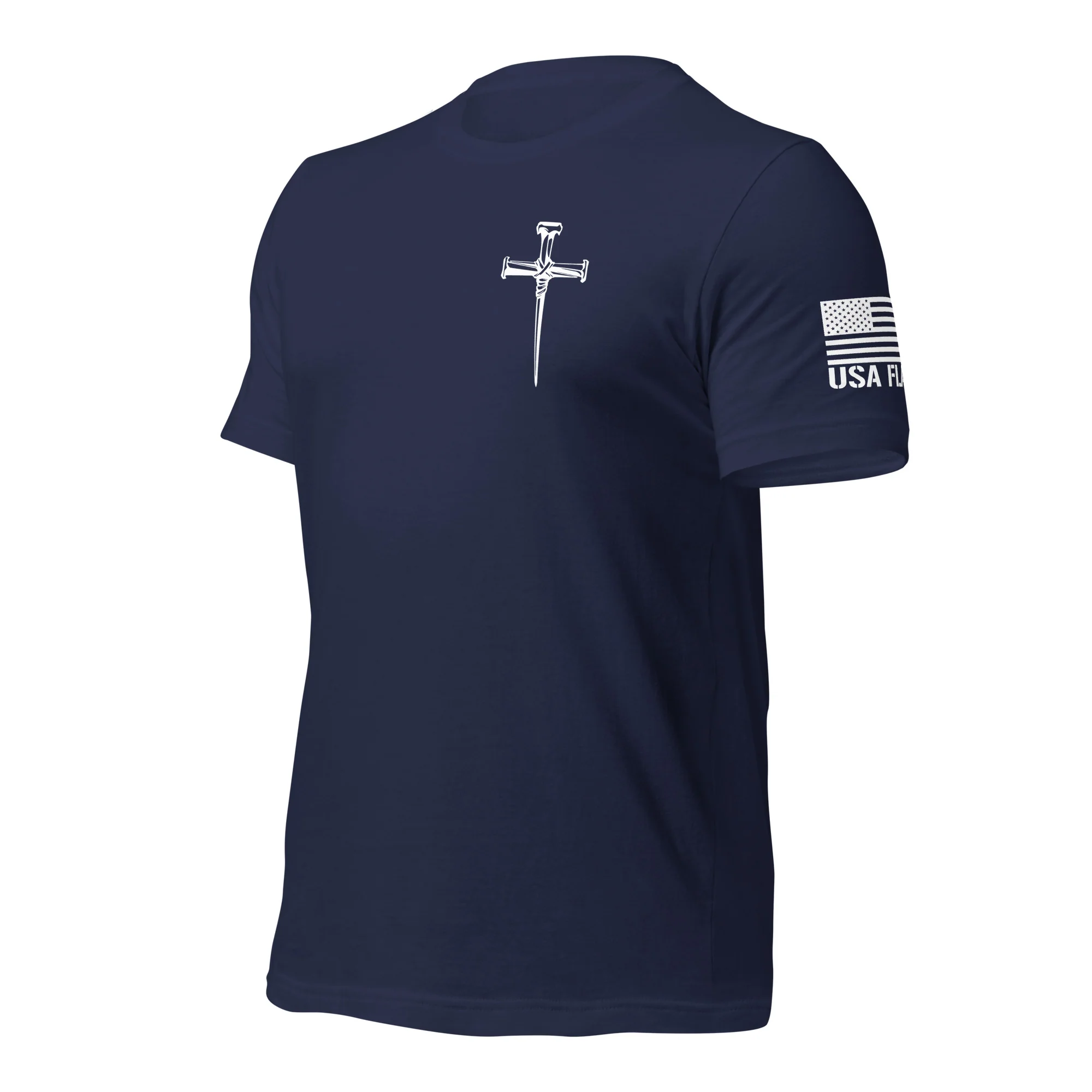 Three Crucifixion Nails Cross T-Shirt | Unisex Tee | DTF Printing - Image 35