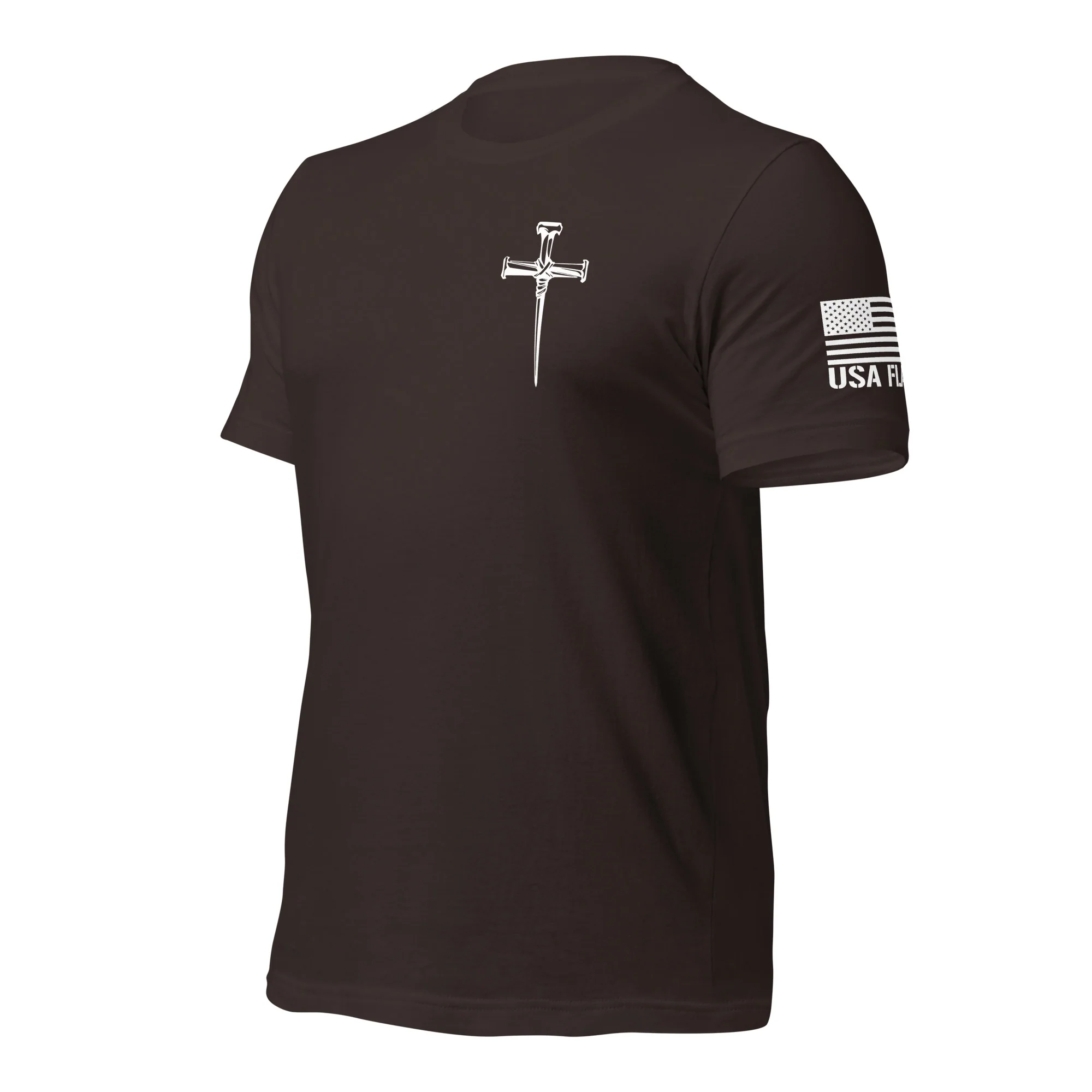 Three Crucifixion Nails Cross T-Shirt | Unisex Tee | DTF Printing - Image 47