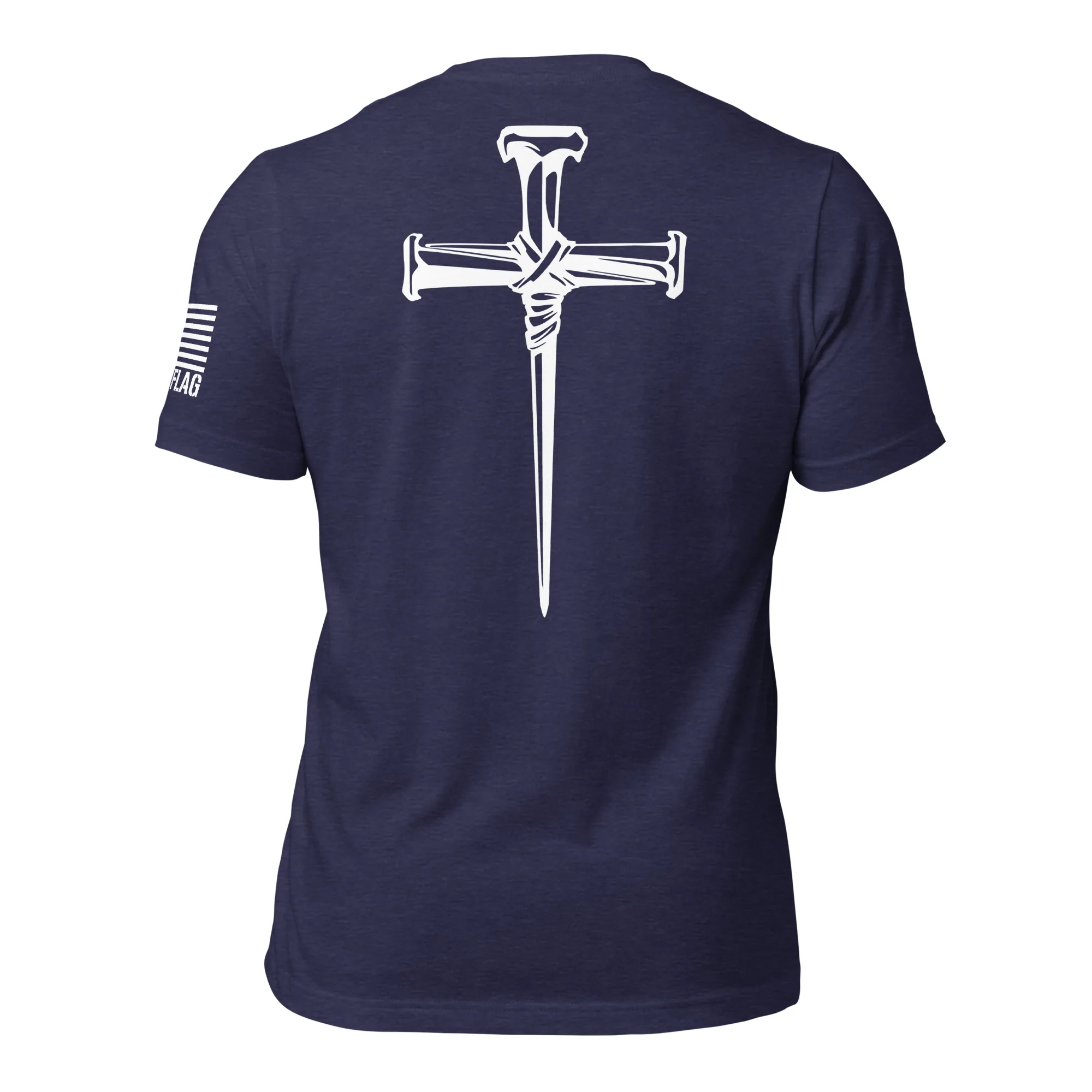 Three Crucifixion Nails Cross T-Shirt | Unisex Tee | DTF Printing - Image 56