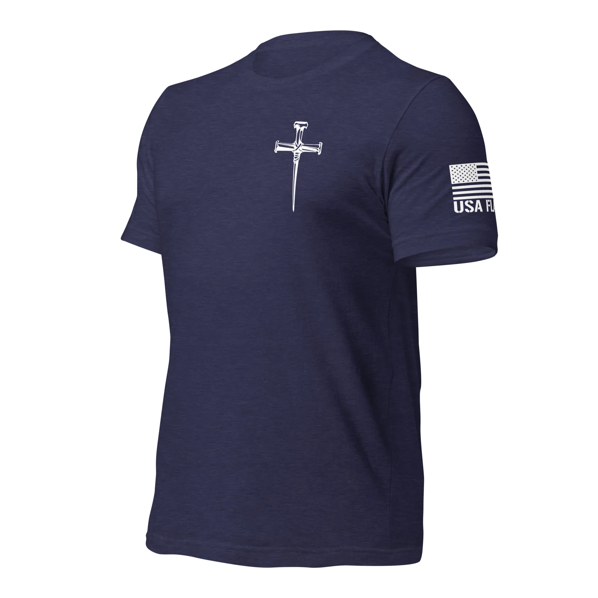 Three Crucifixion Nails Cross T-Shirt | Unisex Tee | DTF Printing - Image 58