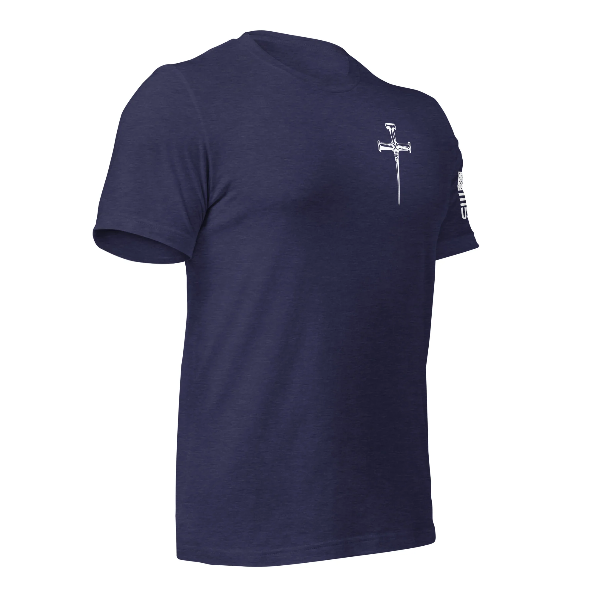 Three Crucifixion Nails Cross T-Shirt | Unisex Tee | DTF Printing - Image 59