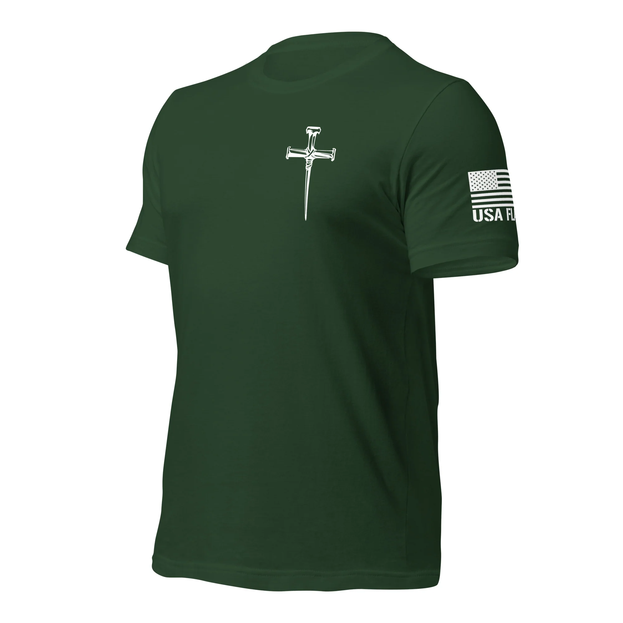 Three Crucifixion Nails Cross T-Shirt | Unisex Tee | DTF Printing - Image 70