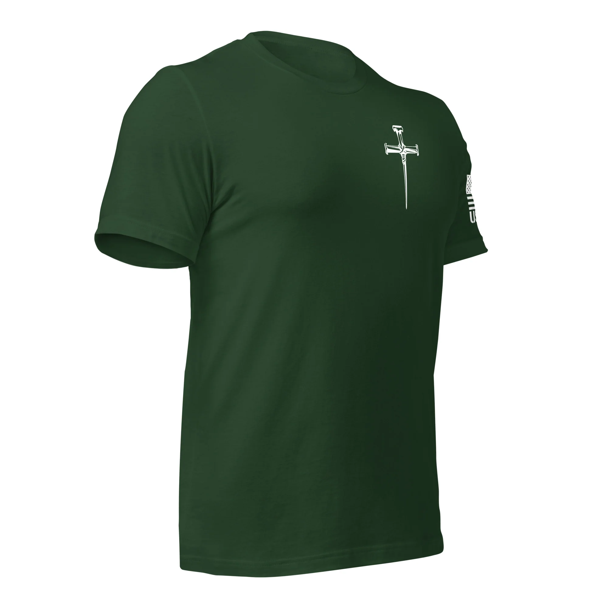 Three Crucifixion Nails Cross T-Shirt | Unisex Tee | DTF Printing - Image 71