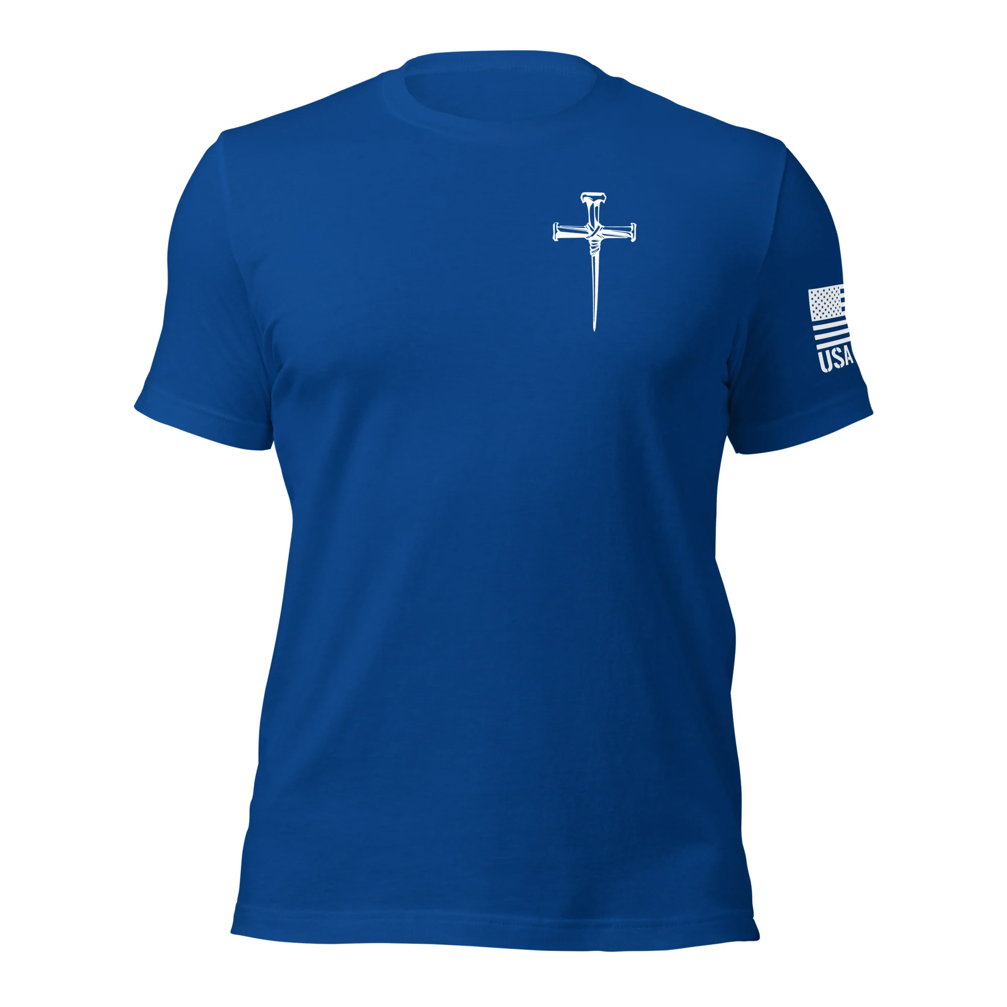 Three Crucifixion Nails Cross T-Shirt | Unisex Tee | DTF Printing - Image 75