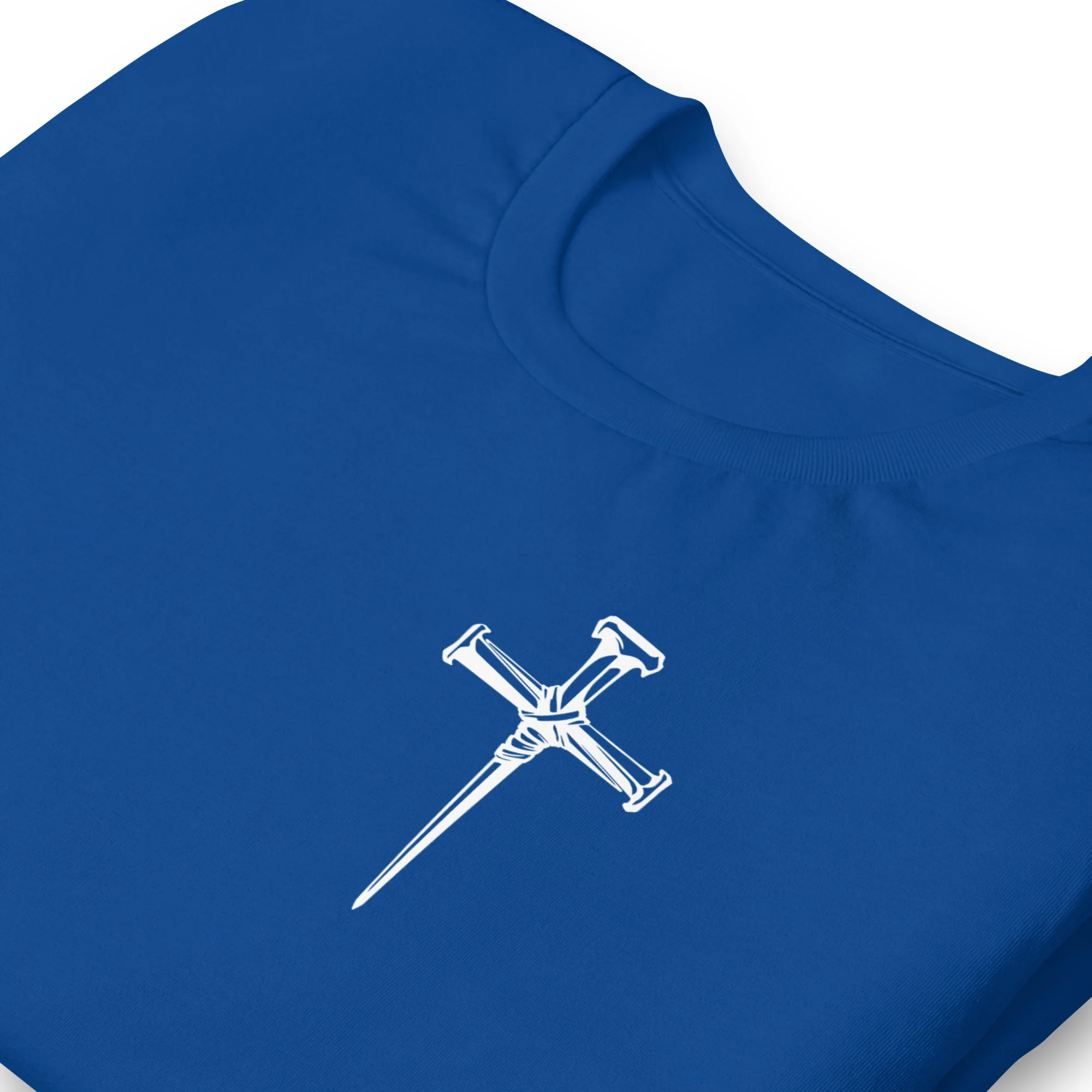 Three Crucifixion Nails Cross T-Shirt | Unisex Tee | DTF Printing - Image 79