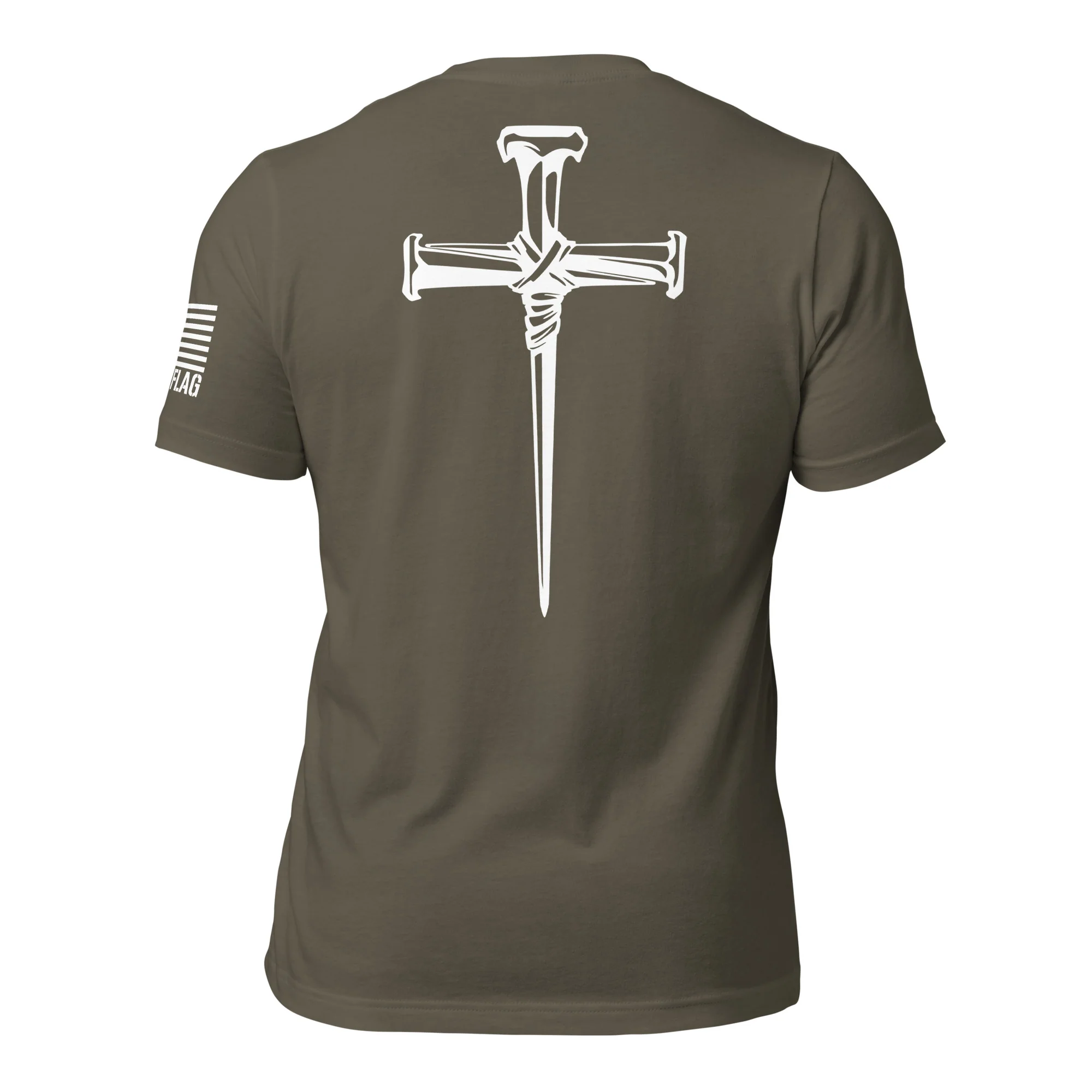 Three Crucifixion Nails Cross T-Shirt | Unisex Tee | DTF Printing - Image 92