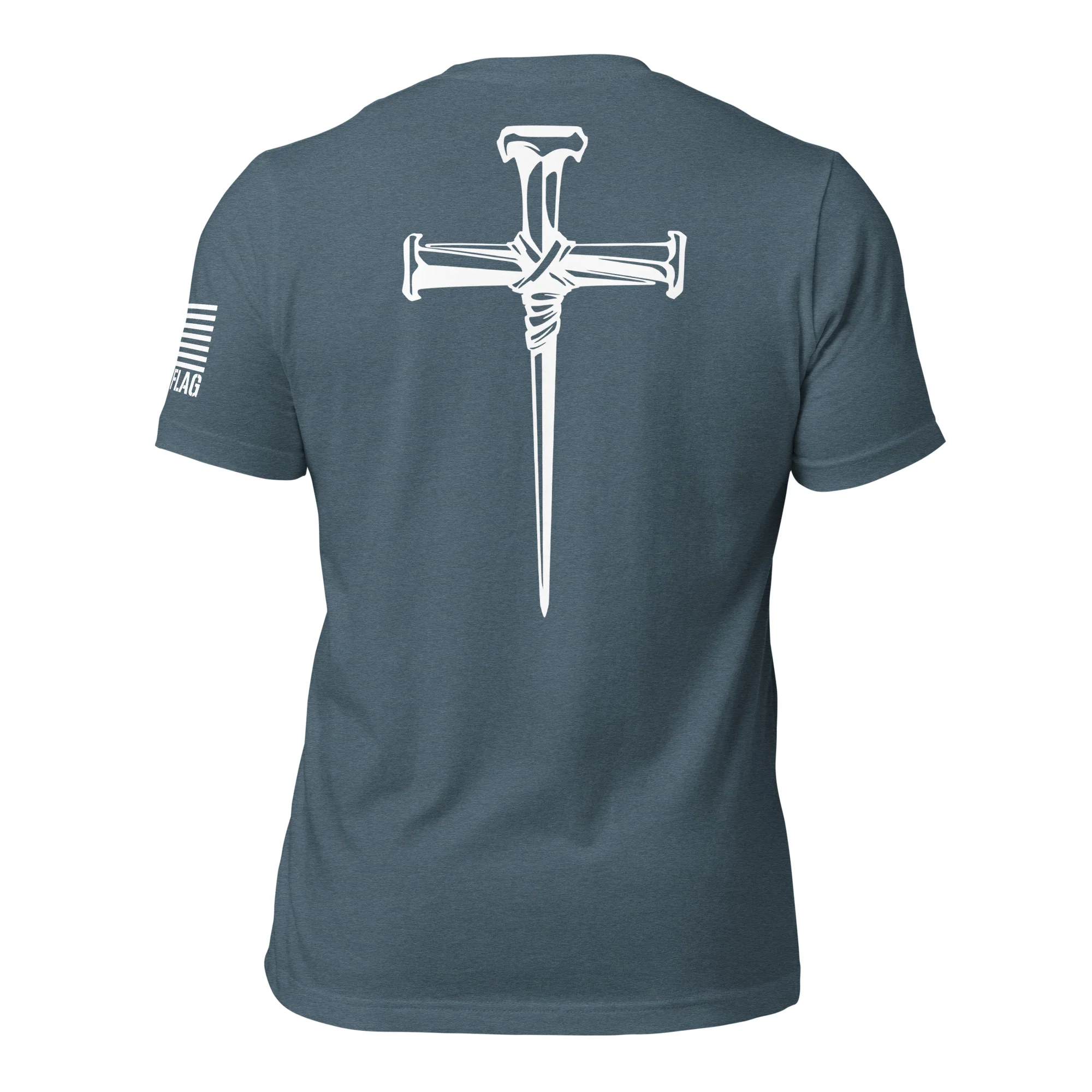 Three Crucifixion Nails Cross T-Shirt | Unisex Tee | DTF Printing - Image 98