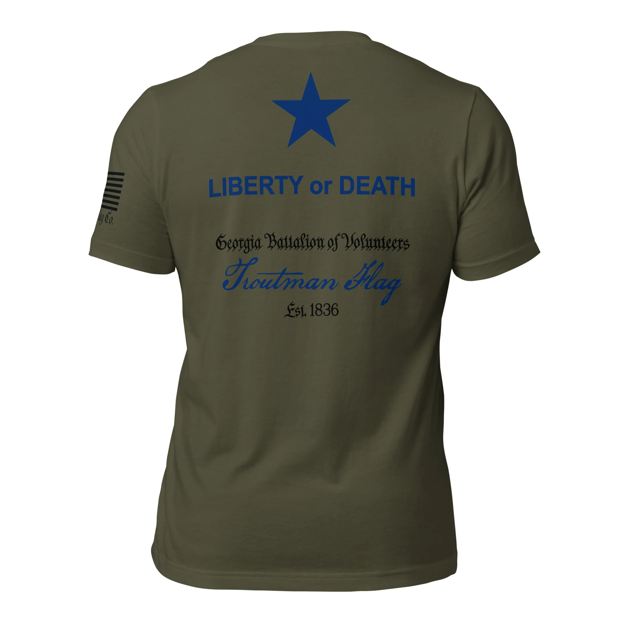 Troutman "Liberty or Death" Flag T-Shirt | DTG Print - Image 20