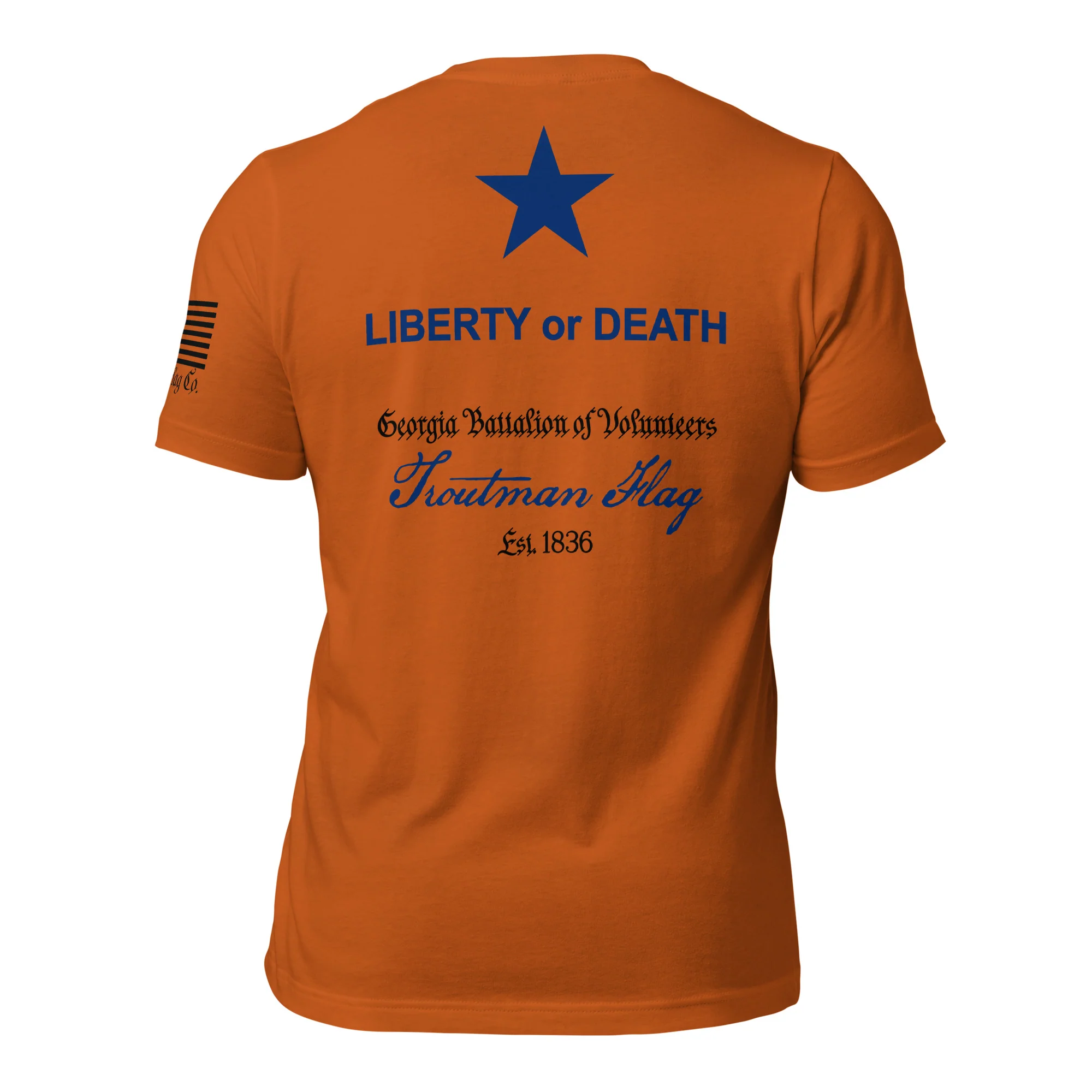 Troutman "Liberty or Death" Flag T-Shirt | DTG Print - Image 28