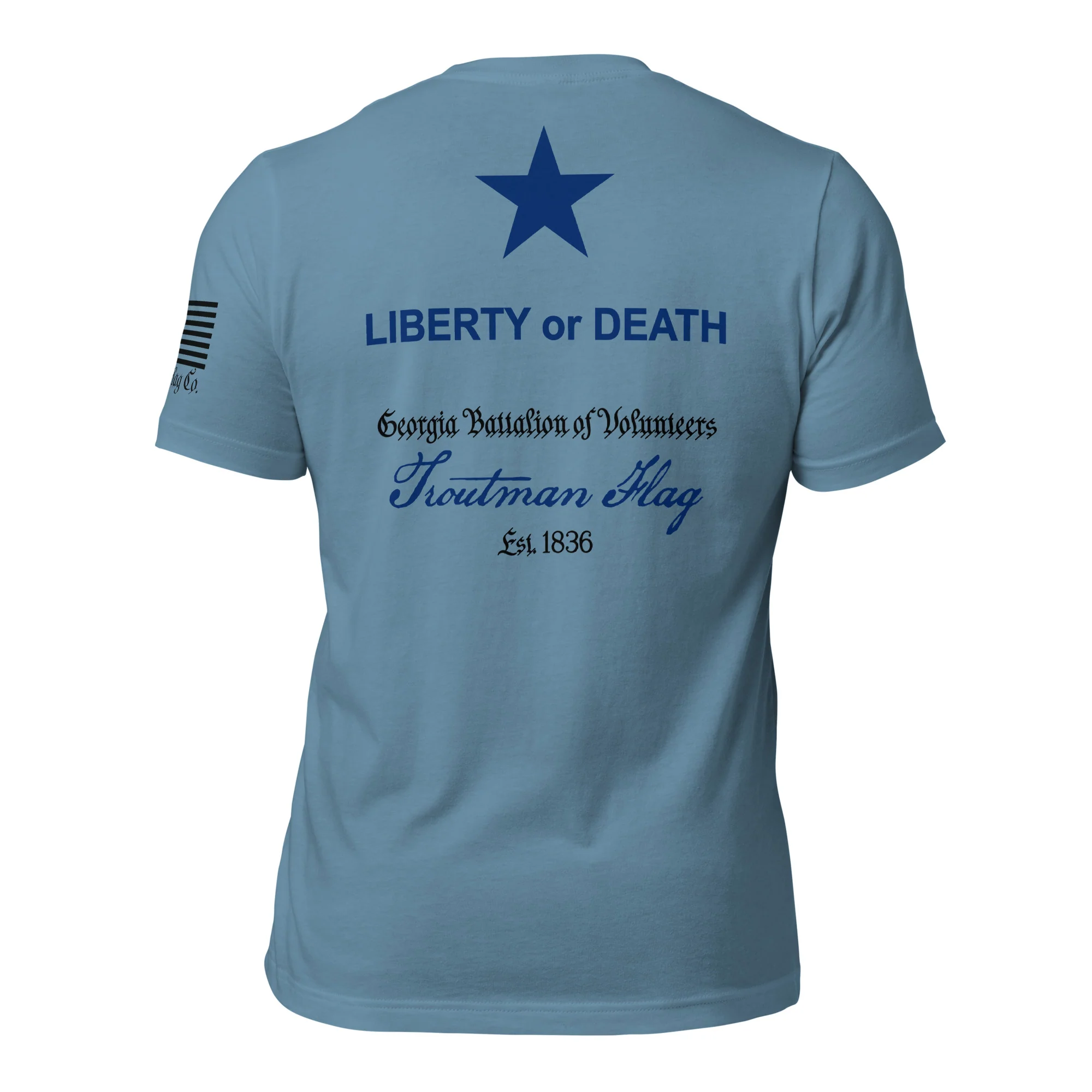 Troutman "Liberty or Death" Flag T-Shirt | DTG Print - Image 36