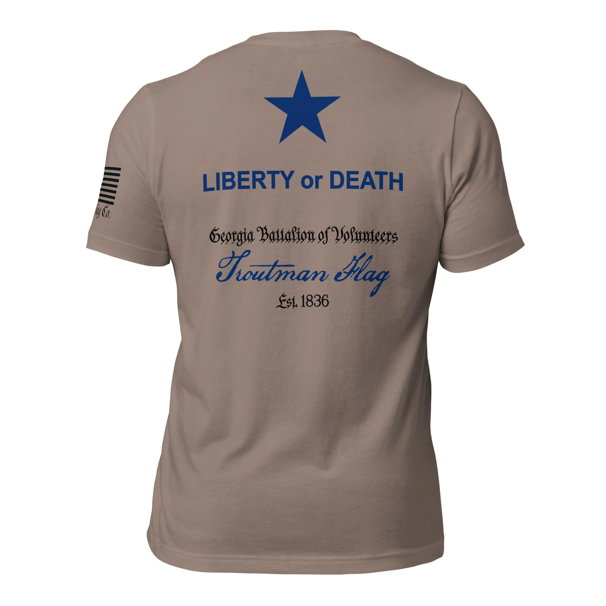 Troutman "Liberty or Death" Flag T-Shirt | DTG Print - Image 40
