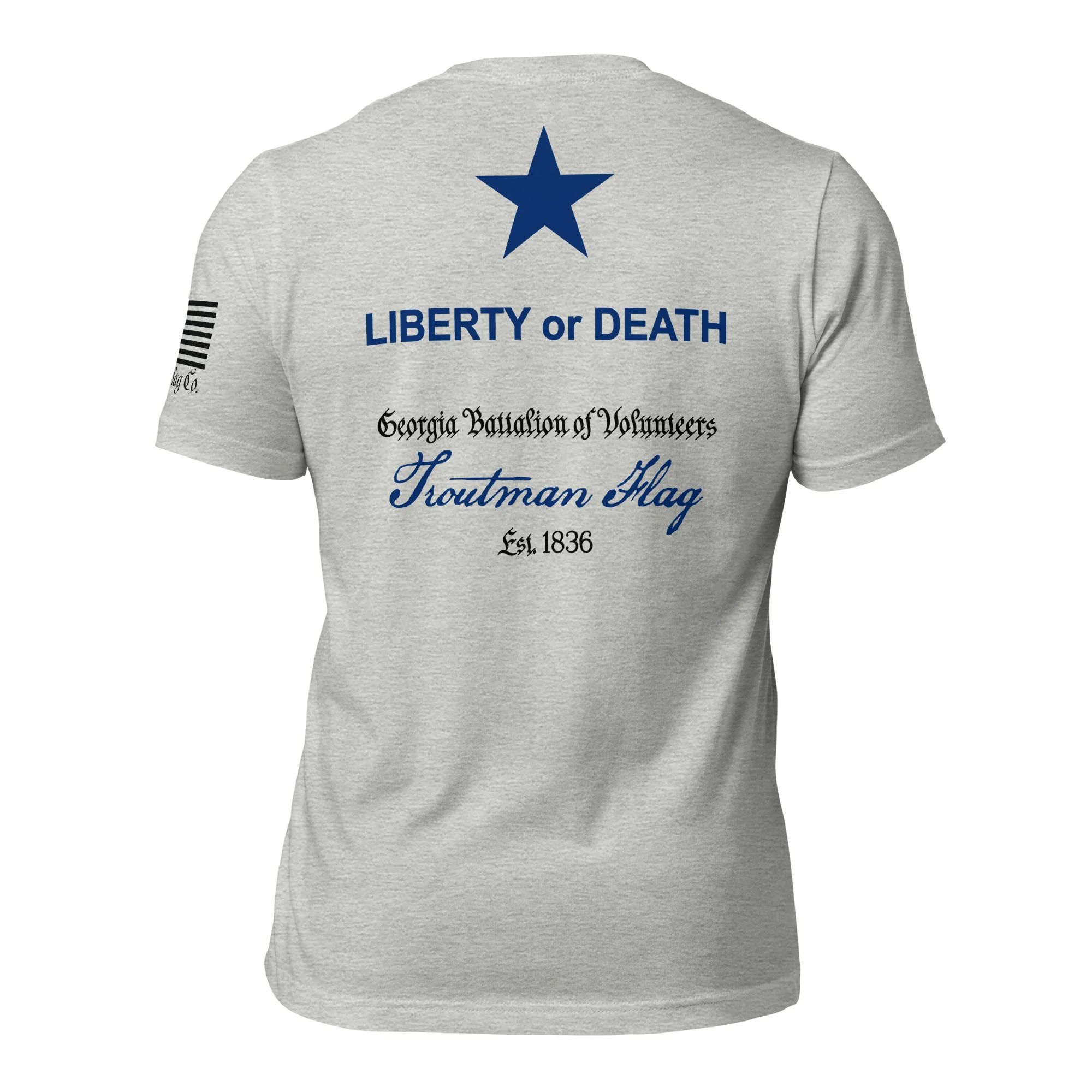 Troutman "Liberty or Death" Flag T-Shirt | DTG Print - Image 48