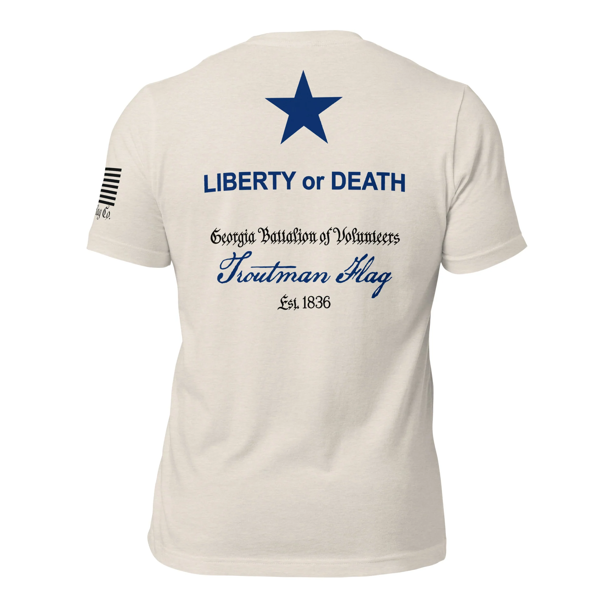 Troutman "Liberty or Death" Flag T-Shirt | DTG Print - Image 56