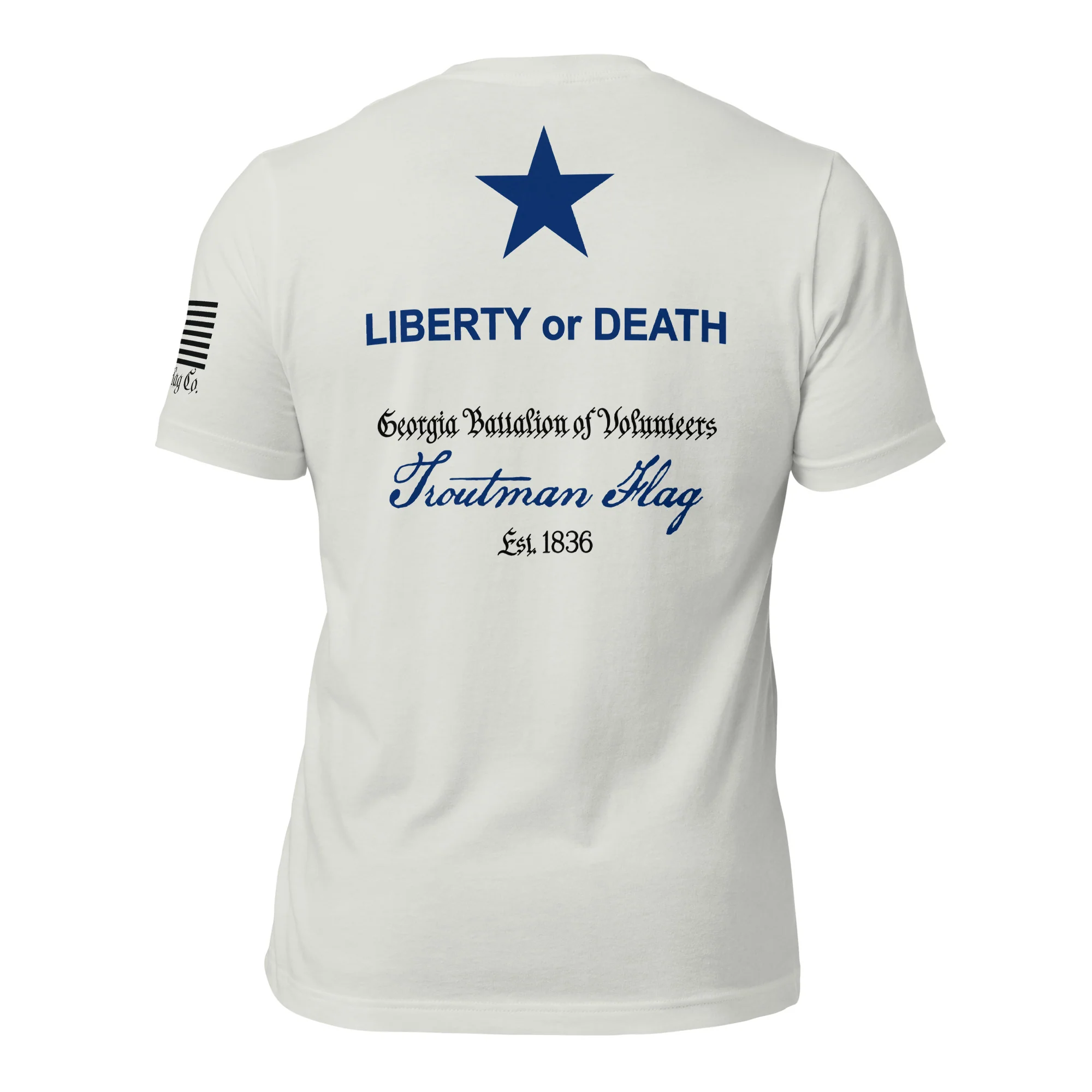 Troutman "Liberty or Death" Flag T-Shirt | DTG Print - Image 60