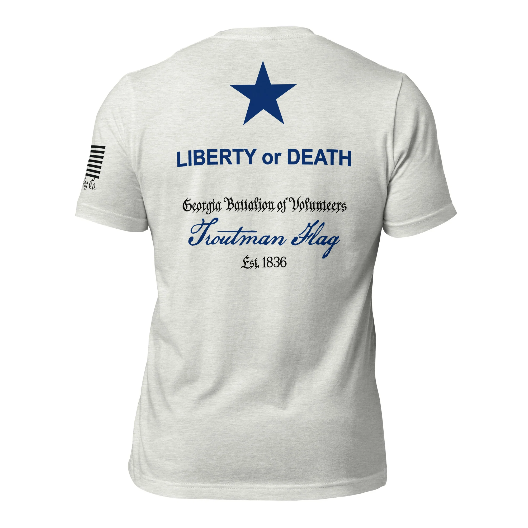 Troutman "Liberty or Death" Flag T-Shirt | DTG Print - Image 64
