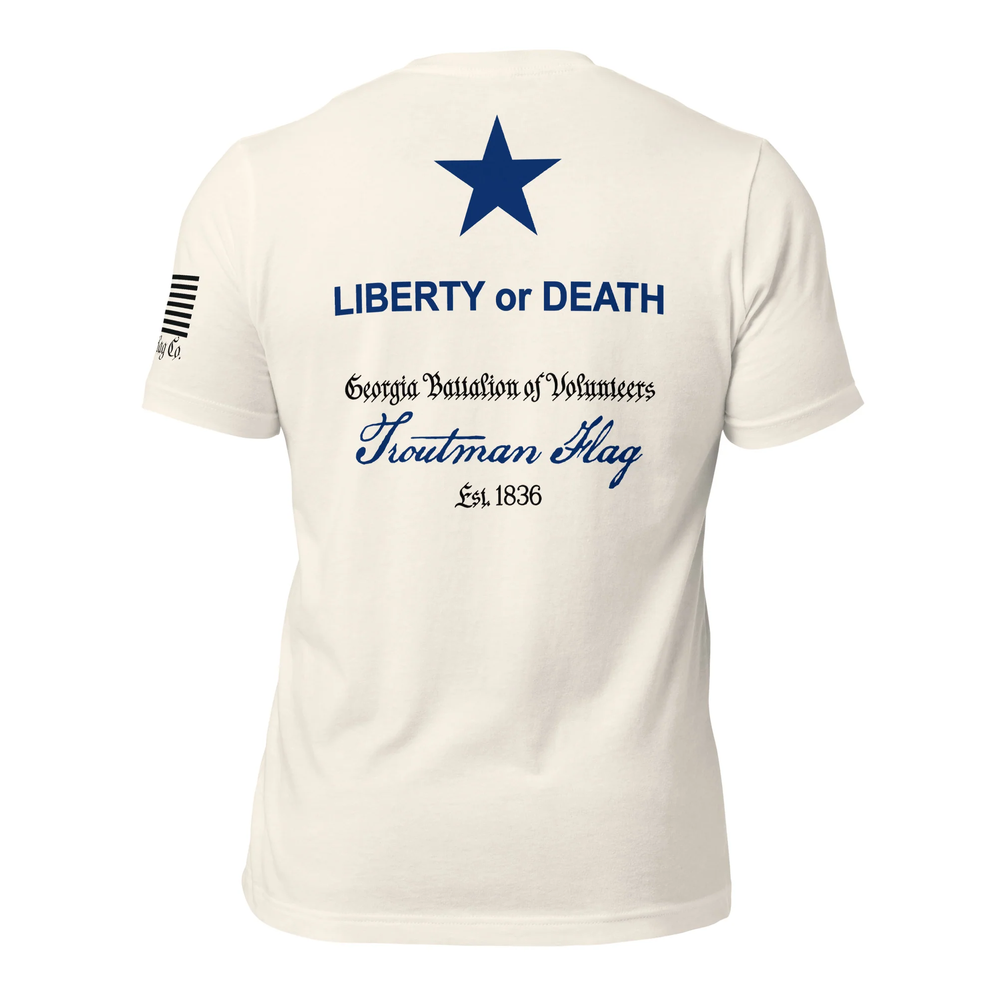 Troutman "Liberty or Death" Flag T-Shirt | DTG Print - Image 68
