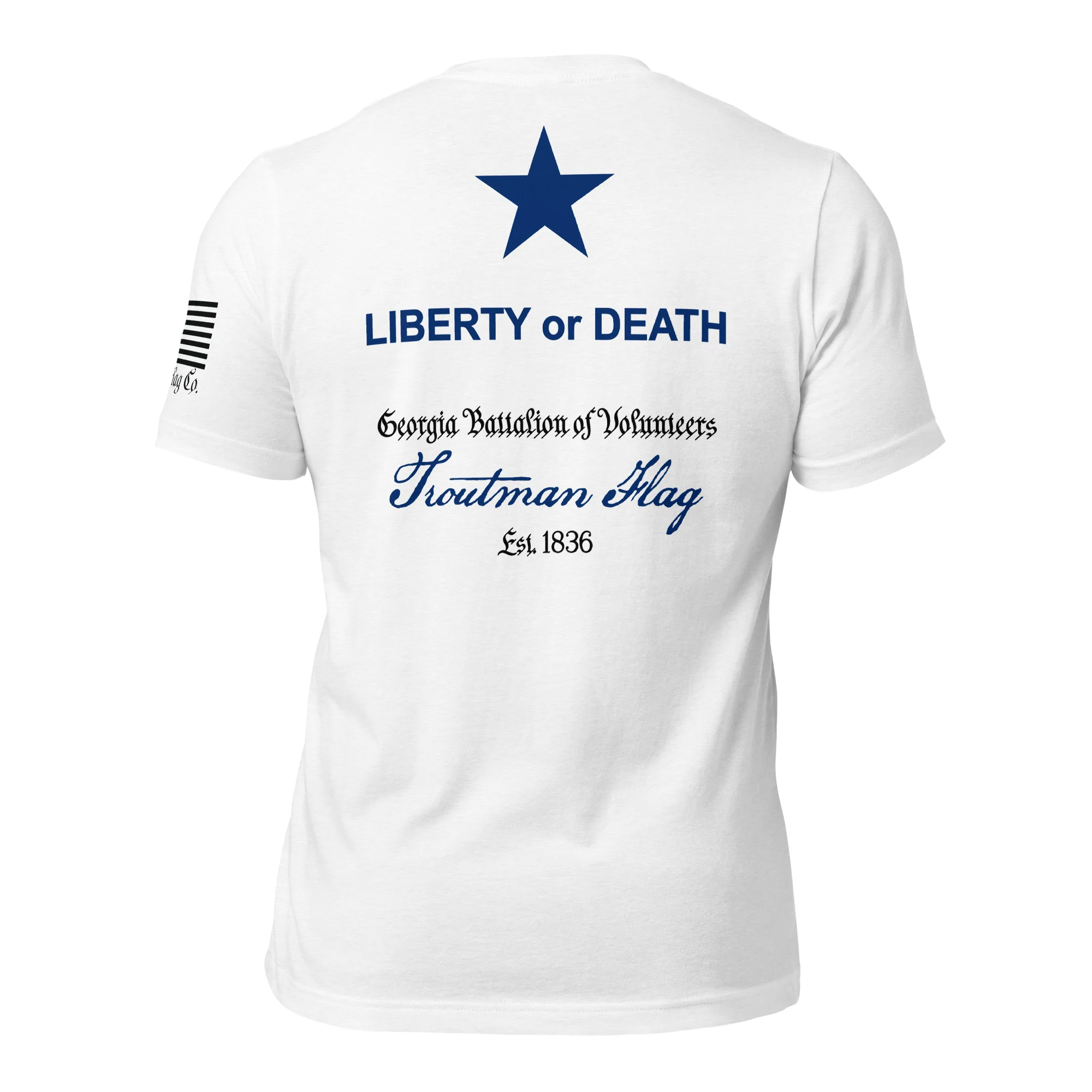 Troutman "Liberty or Death" Flag T-Shirt | DTG Print - Image 72