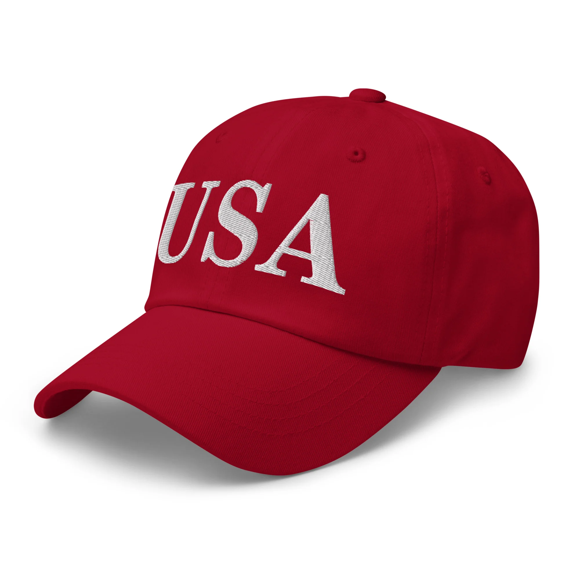 Dad Hat - USA Dad Hats (White Embroidered) - Image 22