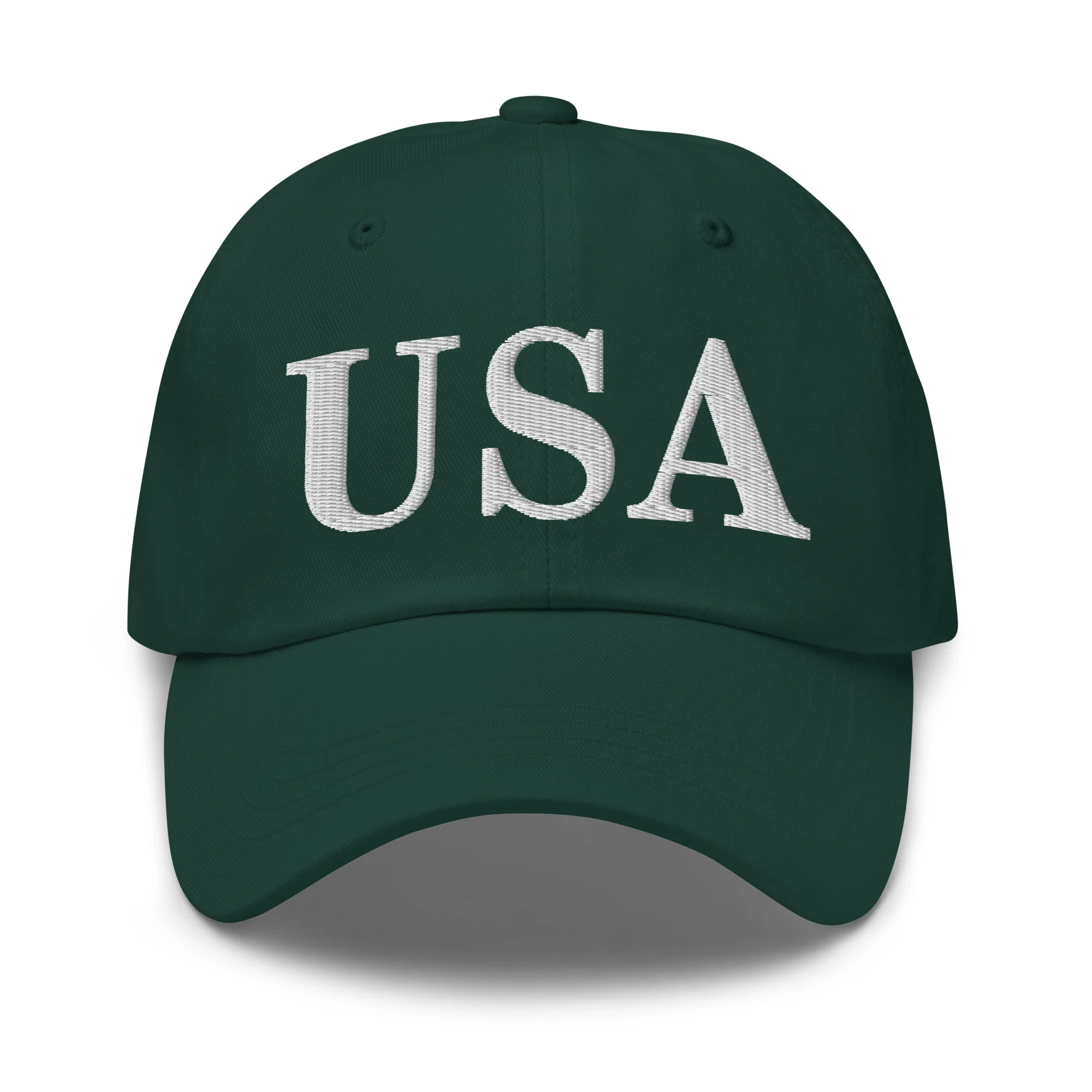 Dad Hat - USA Dad Hats (White Embroidered) - Image 26