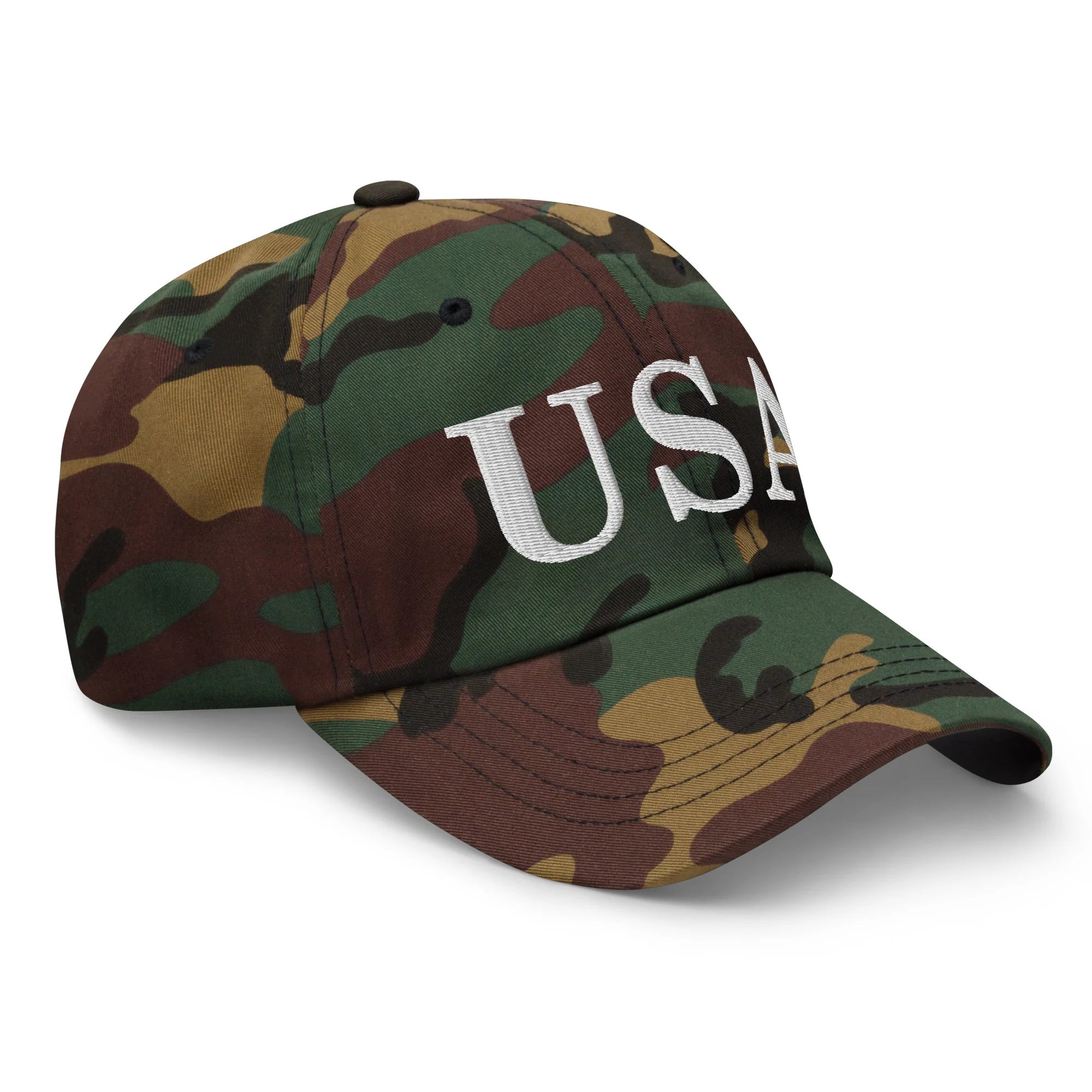 Dad Hat - USA Dad Hats (White Embroidered) - Image 39