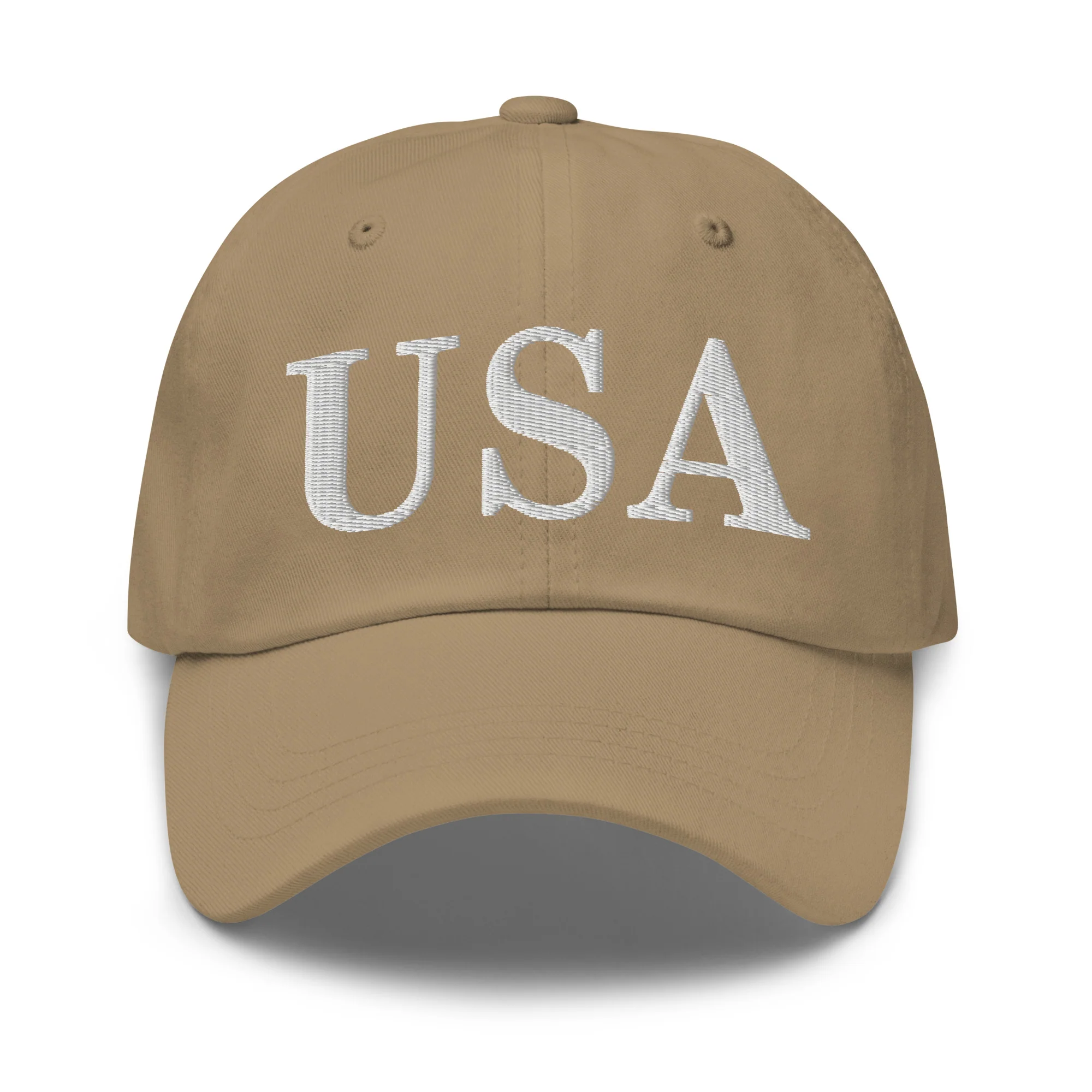 Dad Hat - USA Dad Hats (White Embroidered) - Image 44