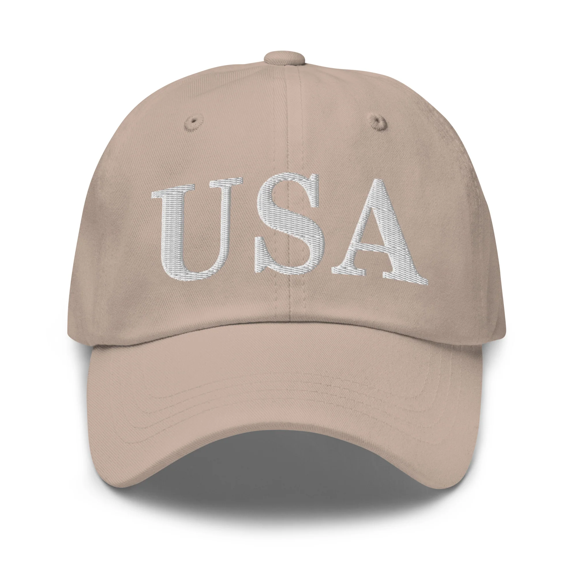 Dad Hat - USA Dad Hats (White Embroidered) - Image 50