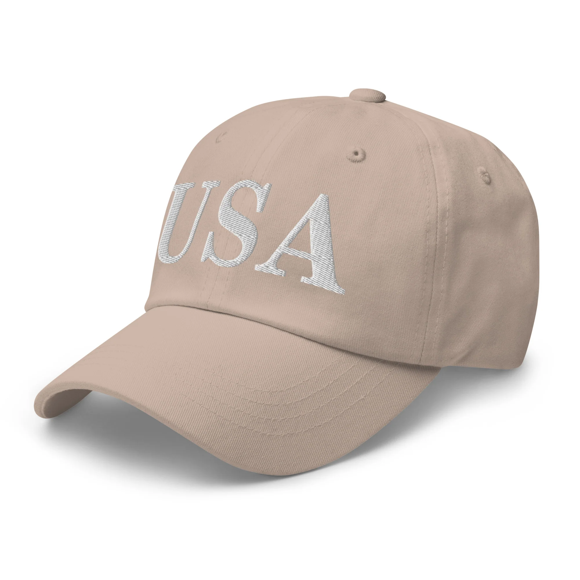 Dad Hat - USA Dad Hats (White Embroidered) - Image 52