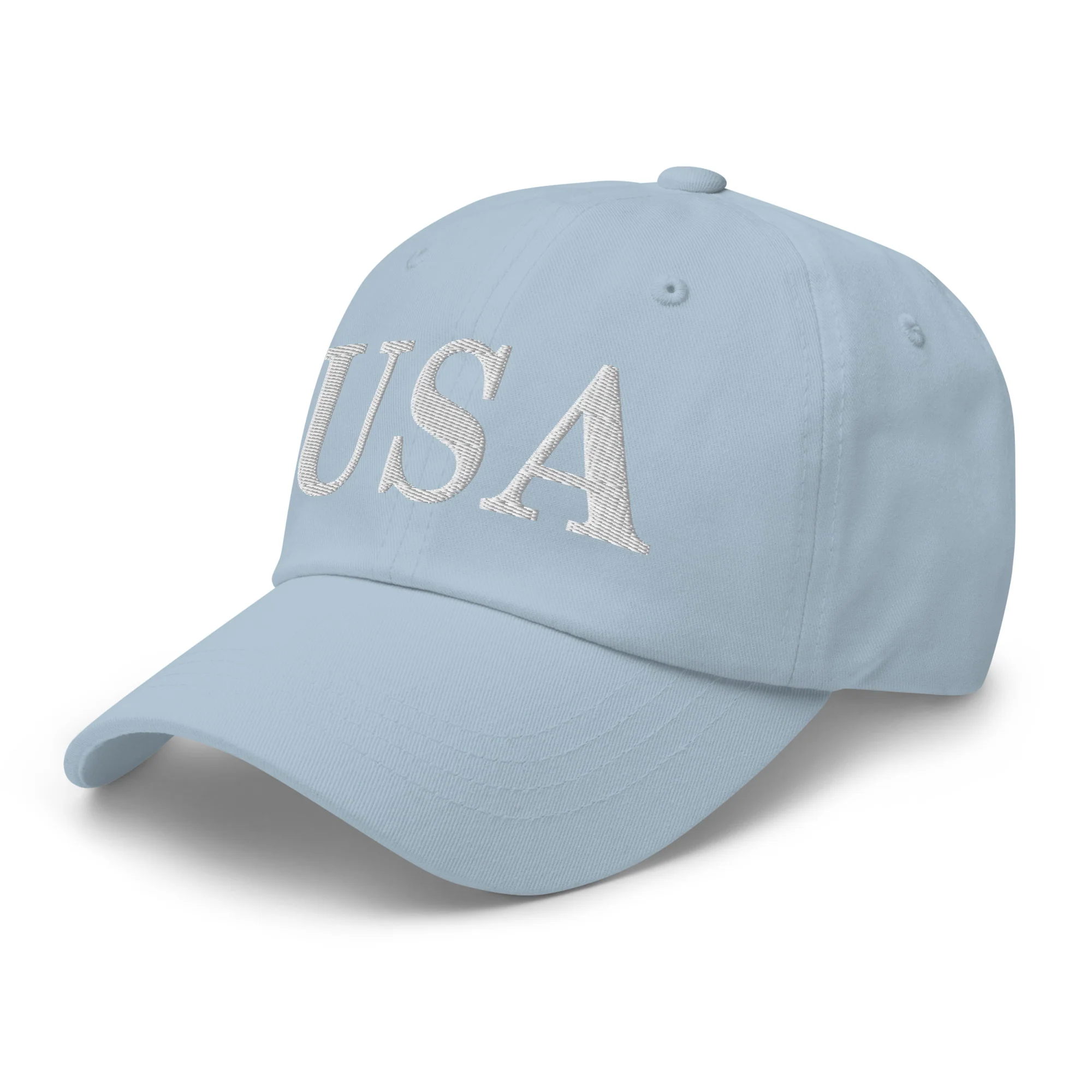 Dad Hat - USA Dad Hats (White Embroidered) - Image 64