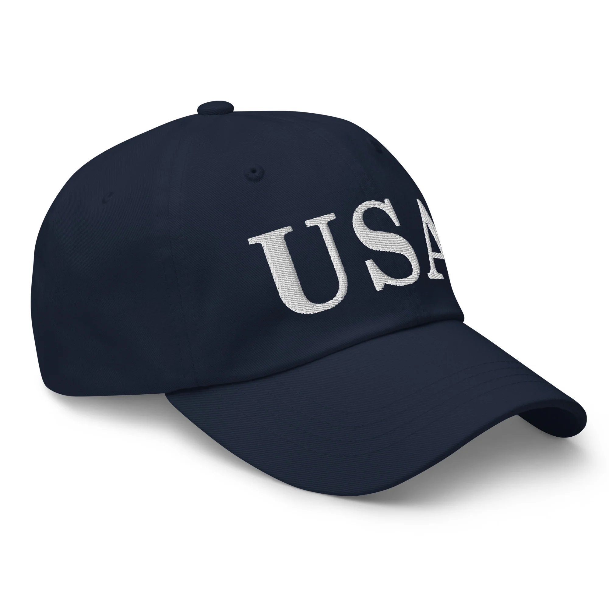 Dad Hat - USA Dad Hats (White Embroidered) - Image 8