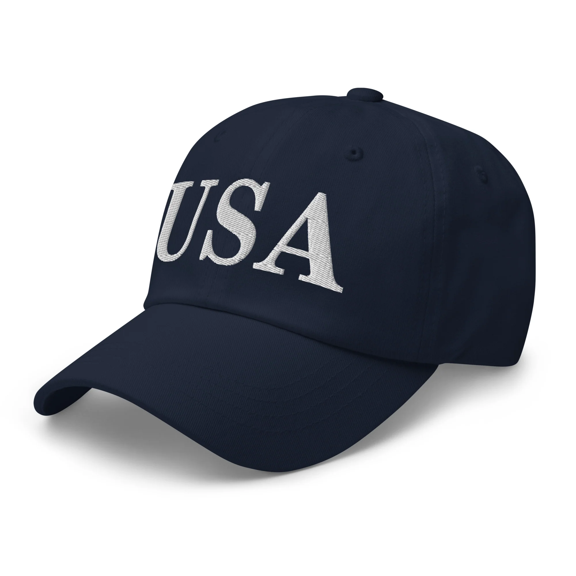 Dad Hat - USA Dad Hats (White Embroidered) - Image 9