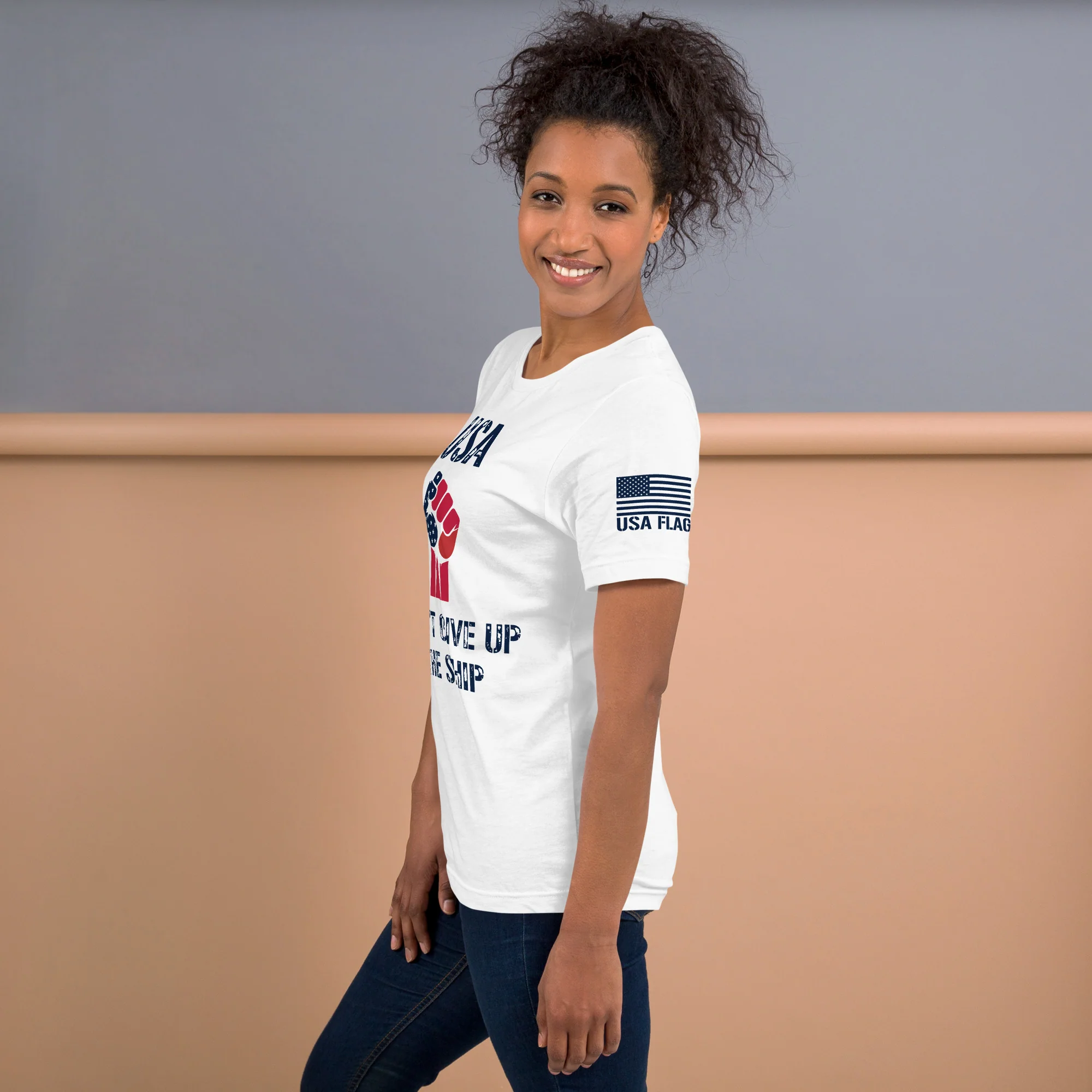 USA Don't Give Up The Ship T-Shirt | Unisex T-Shirts | DTF Printing - Image 11