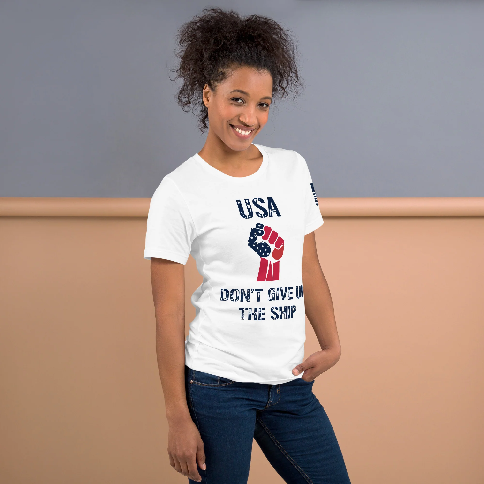 USA Don't Give Up The Ship T-Shirt | Unisex T-Shirts | DTF Printing - Image 12