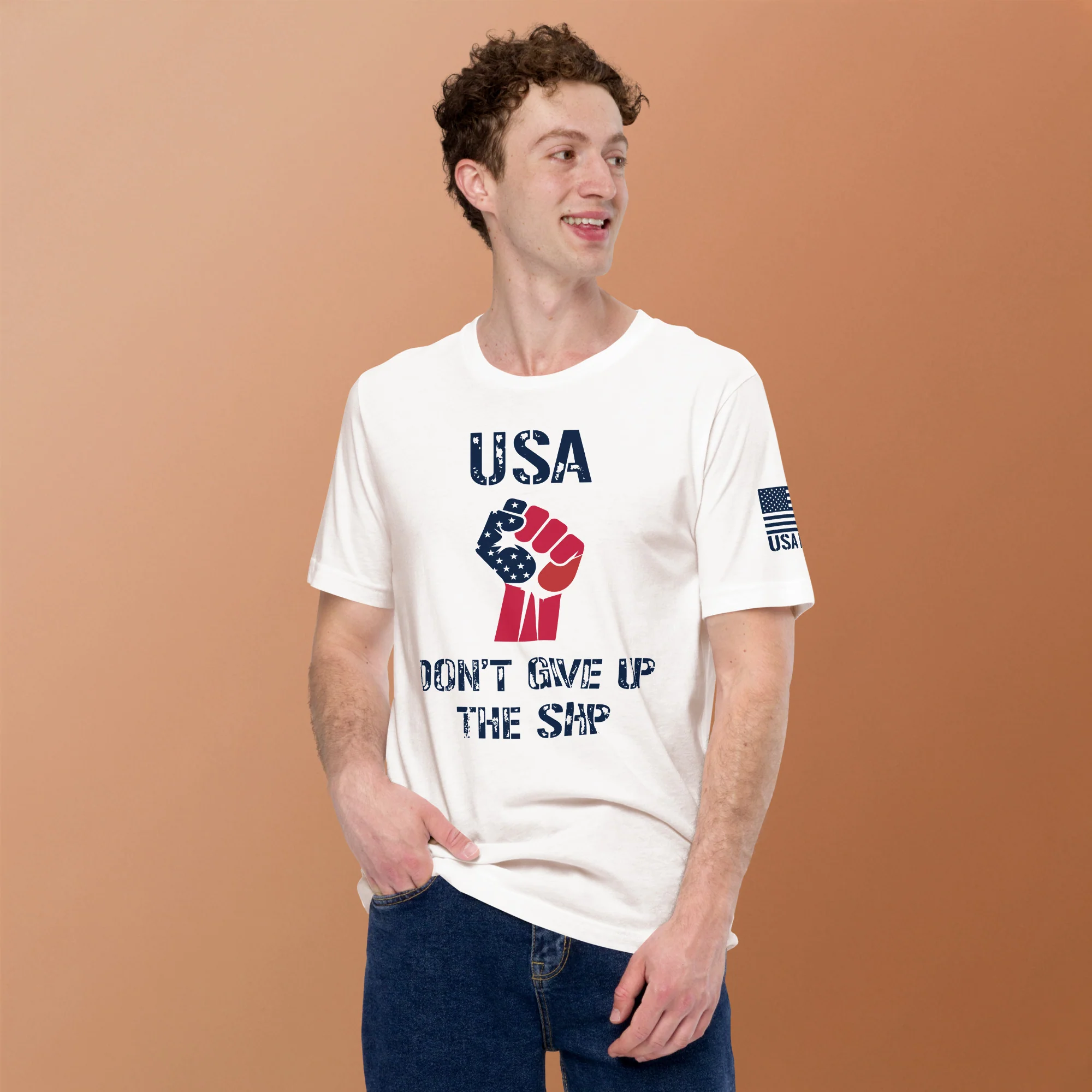 USA Don't Give Up The Ship T-Shirt | Unisex T-Shirts | DTF Printing - Image 16