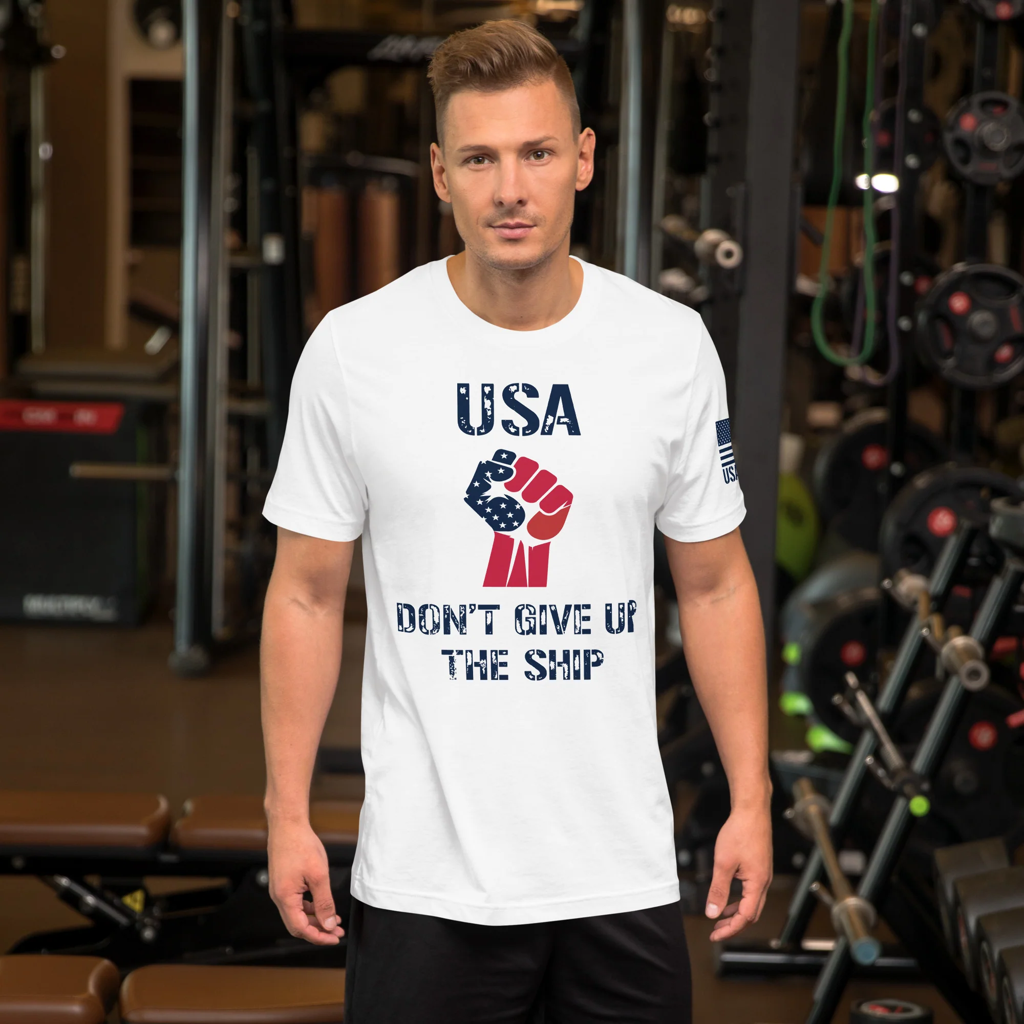 USA Don't Give Up The Ship T-Shirt | Unisex T-Shirts | DTF Printing - Image 5
