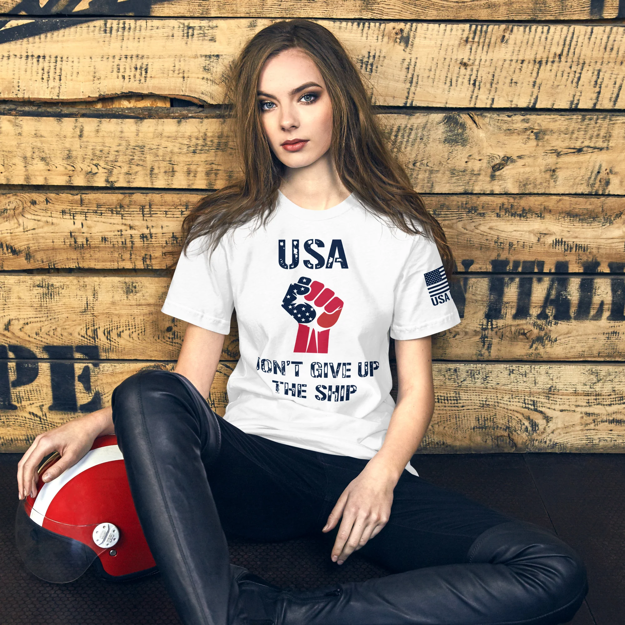 USA Don't Give Up The Ship T-Shirt | Unisex T-Shirts | DTF Printing - Image 7