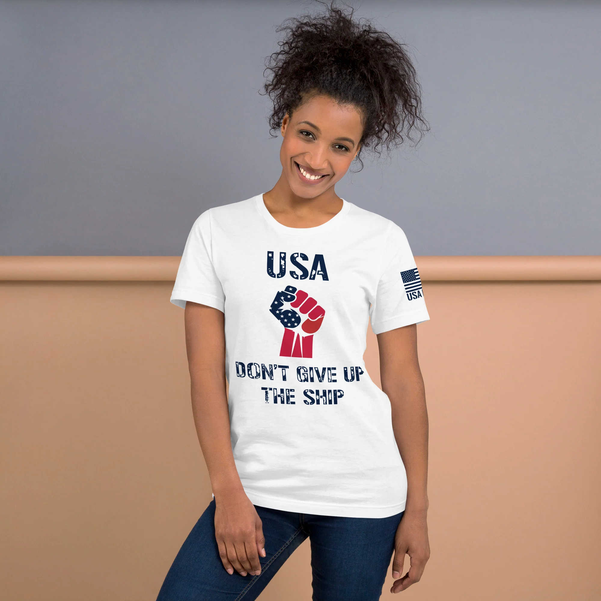 USA Don't Give Up The Ship T-Shirt | Unisex T-Shirts | DTF Printing - Image 9