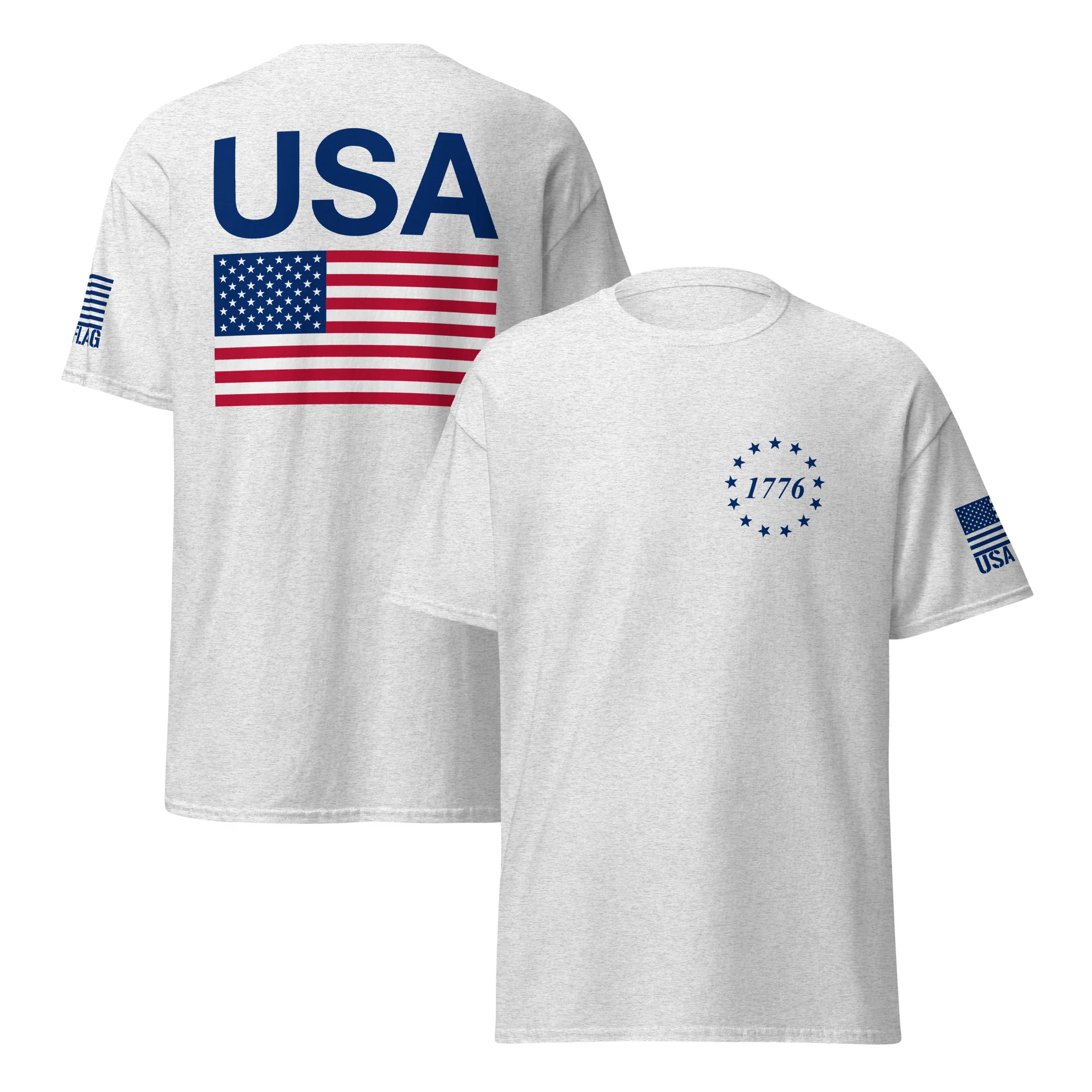 USA Flag & American Flag T-Shirts | Unisex Classic Tees | Gildan 5000
