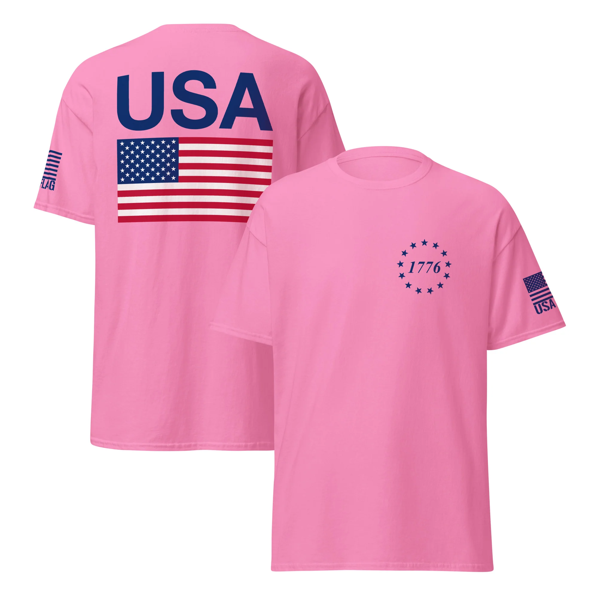 USA Flag & American Flag T-Shirts | Unisex Classic Tees | Gildan 5000 - Image 13