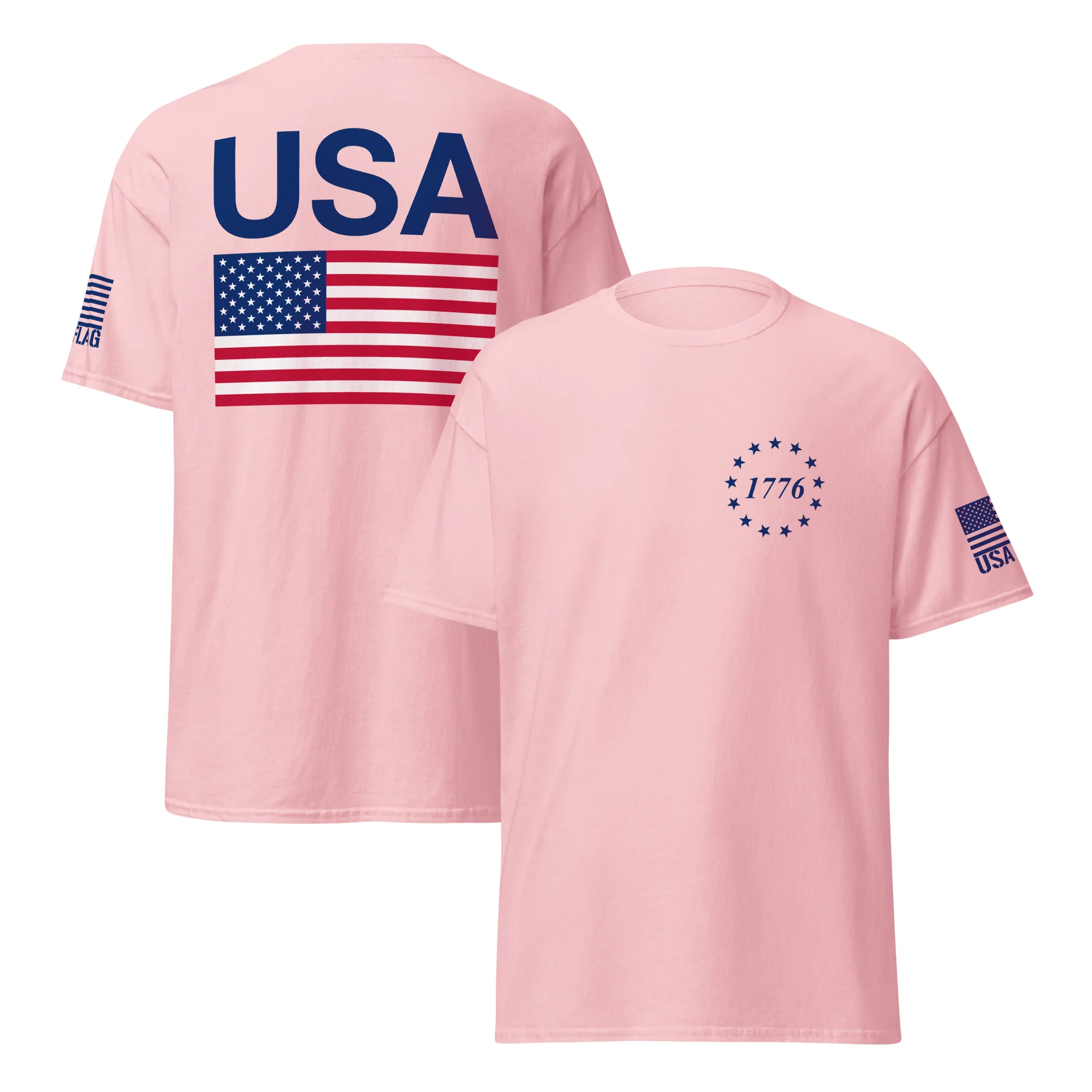 USA Flag & American Flag T-Shirts | Unisex Classic Tees | Gildan 5000 - Image 18