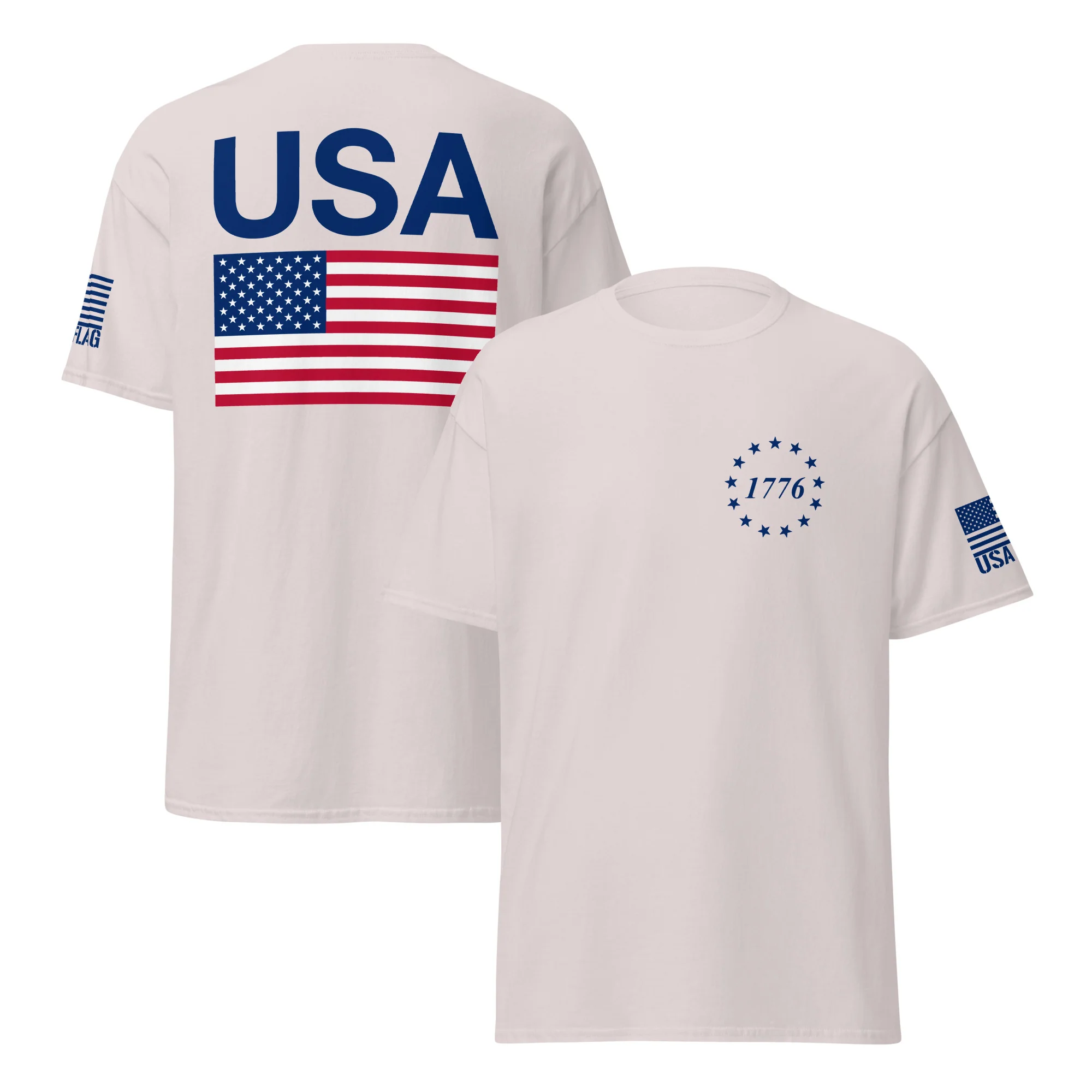 USA Flag & American Flag T-Shirts | Unisex Classic Tees | Gildan 5000 - Image 19
