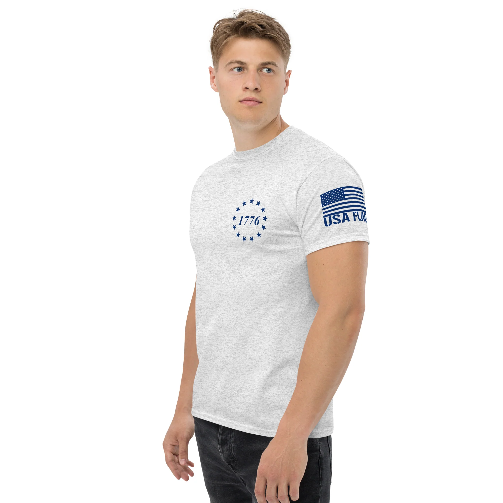 USA Flag & American Flag T-Shirts | Unisex Classic Tees | Gildan 5000 - Image 5