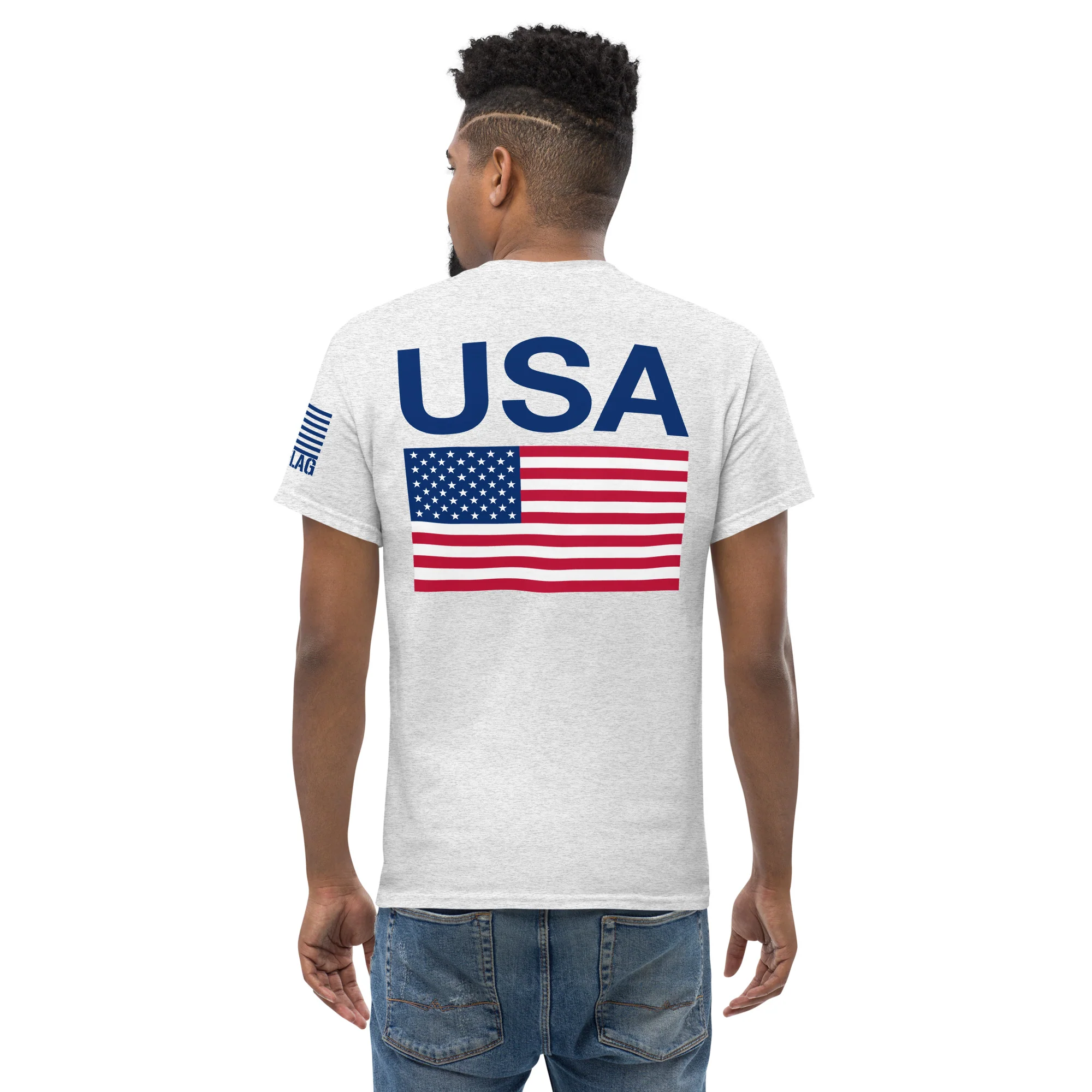 USA Flag & American Flag T-Shirts | Unisex Classic Tees | Gildan 5000 - Image 7