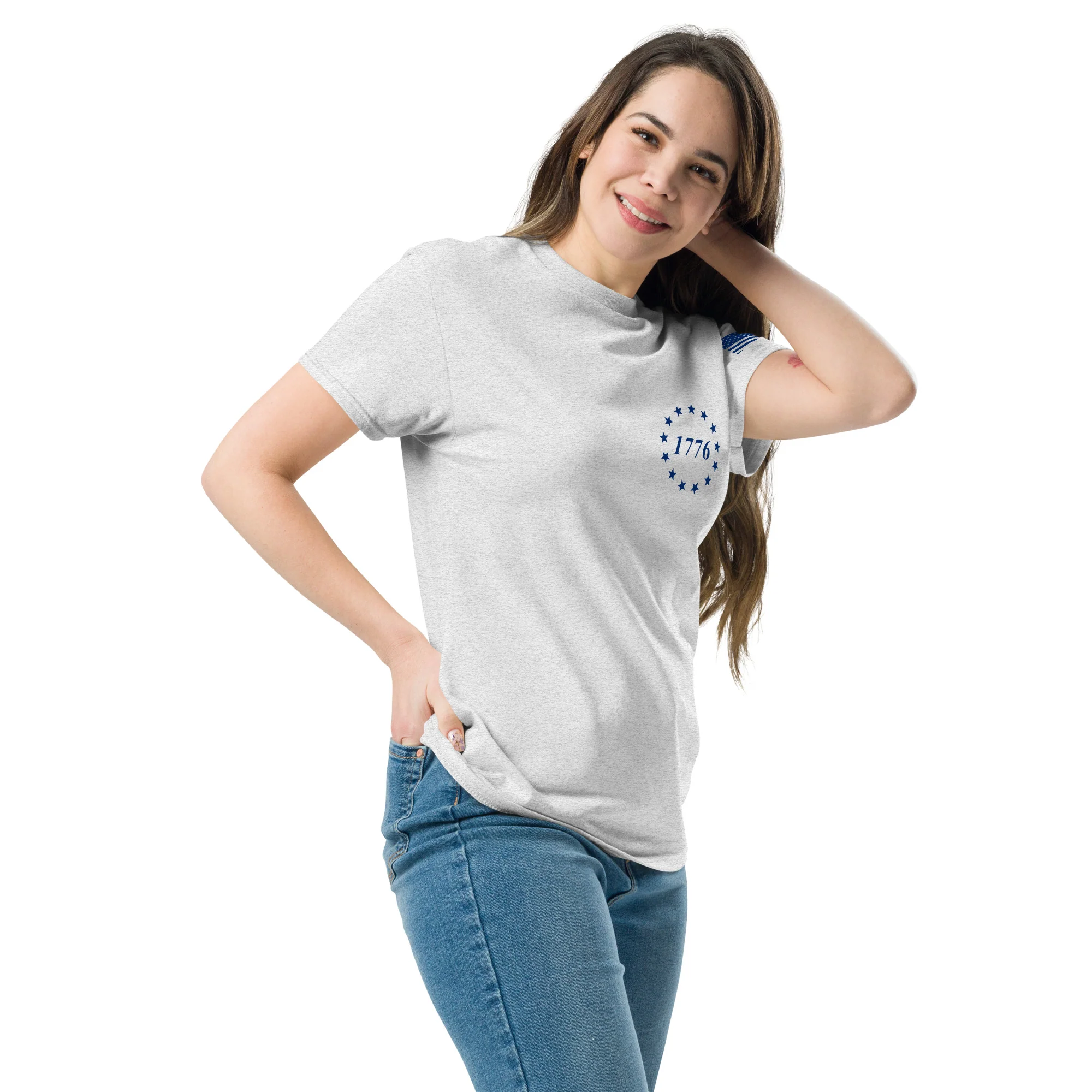 USA Flag & American Flag T-Shirts | Unisex Classic Tees | Gildan 5000 - Image 8