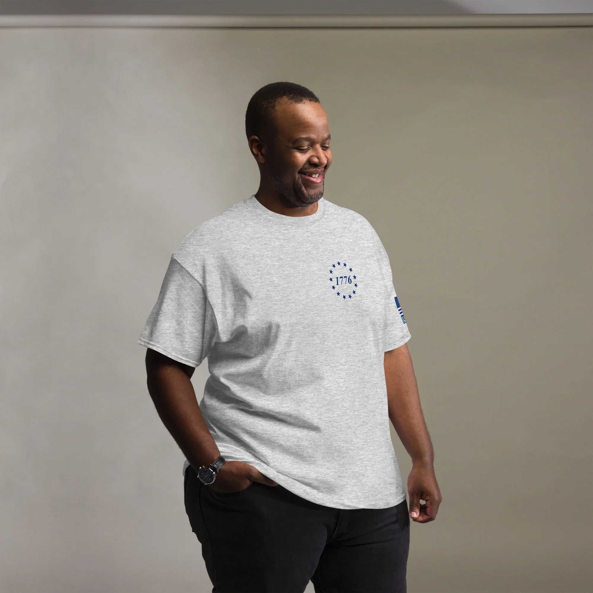 USA Flag & American Flag T-Shirts | Unisex Classic Tees | Gildan 5000 - Image 9
