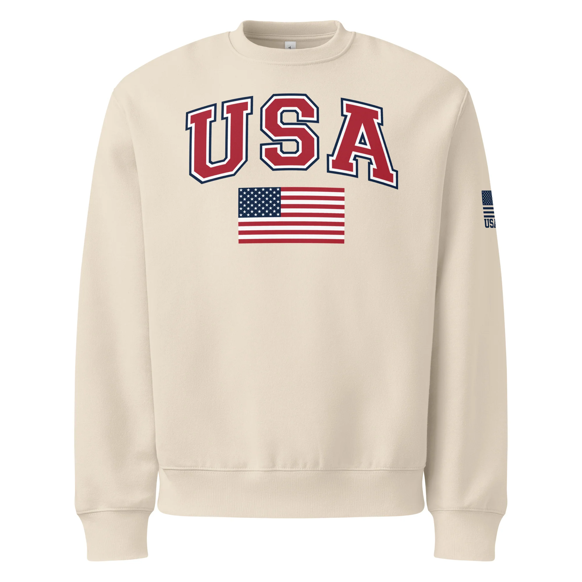USA Flag Oversized Heavyweight Sweatshirt | Unisex Fit - Image 17