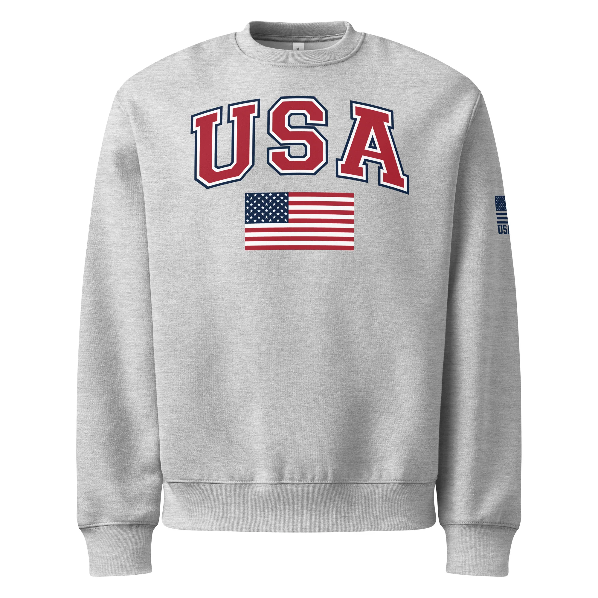 USA Flag Oversized Heavyweight Sweatshirt | Unisex Fit - Image 21