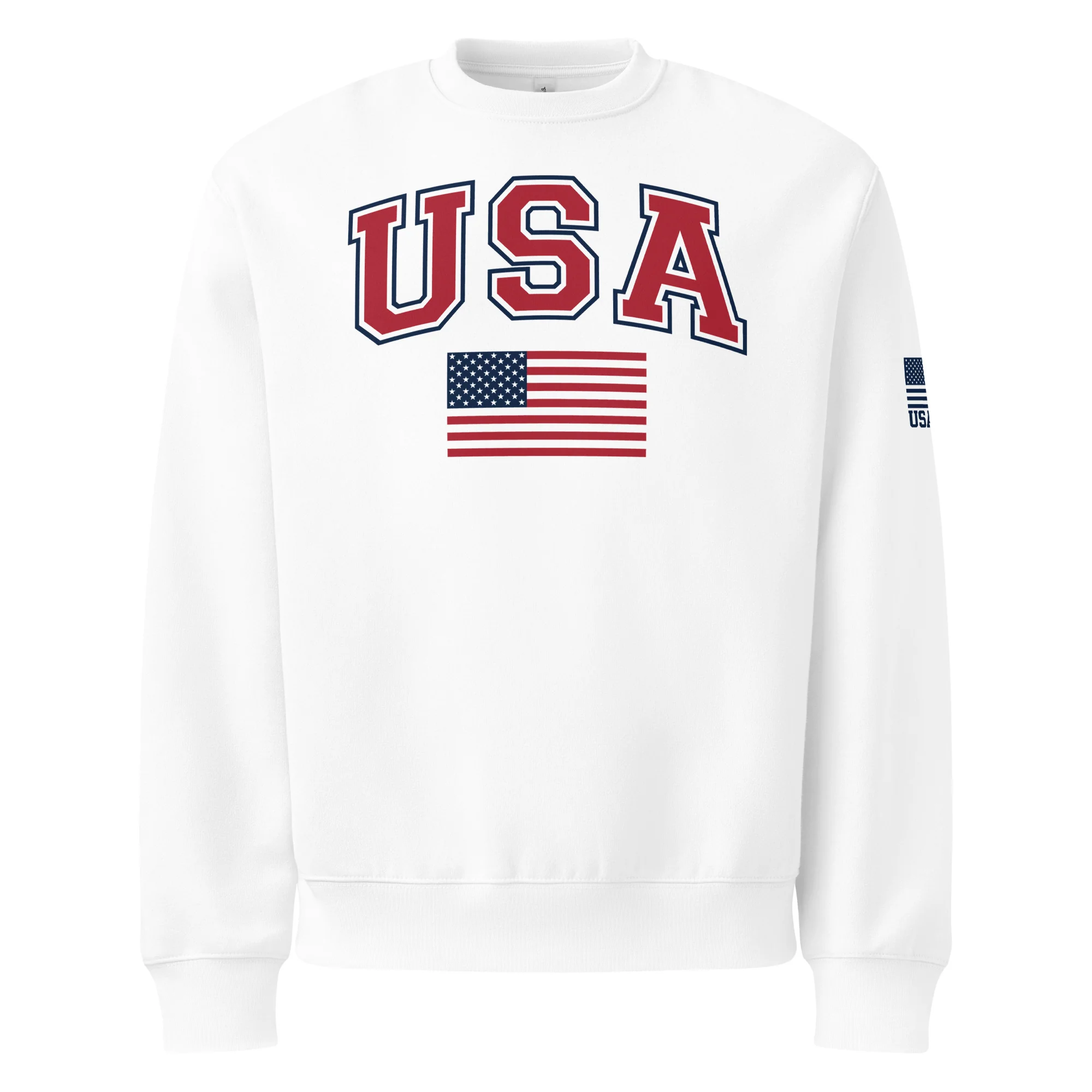 USA Flag Oversized Heavyweight Sweatshirt | Unisex Fit - Image 25